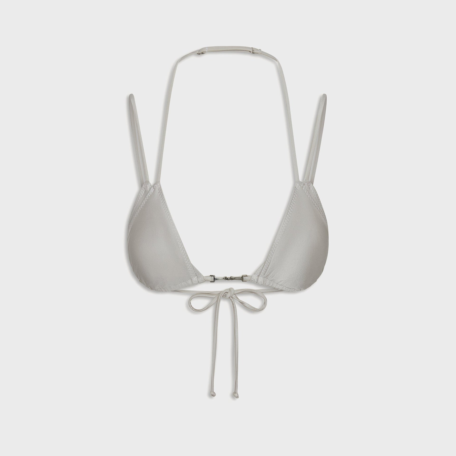 Frankies Bikinis x Jennie Mabel Satin Bikini Top - Moon