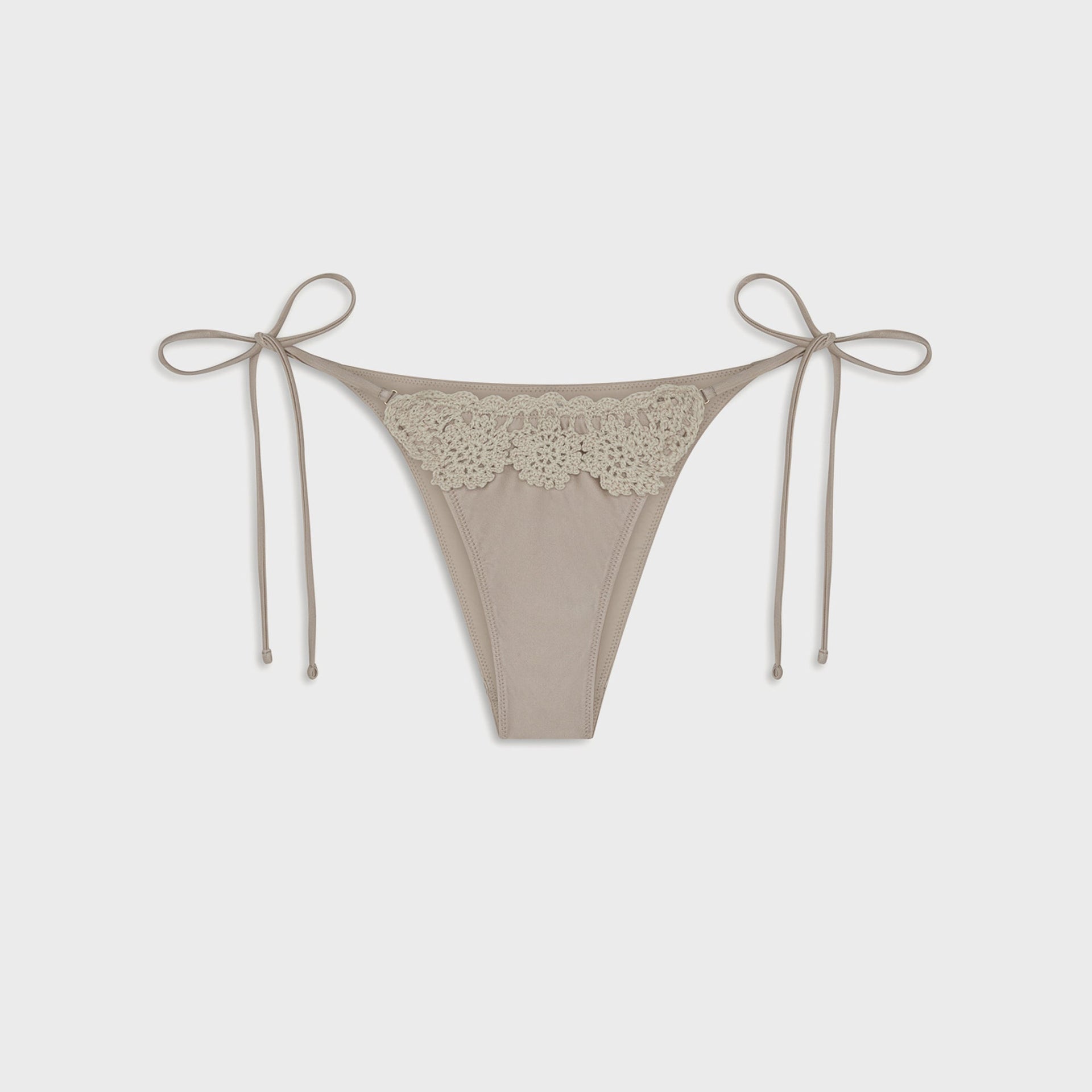 Frankies Bikinis Mackenzie Satin Bottom - Birthday Suit