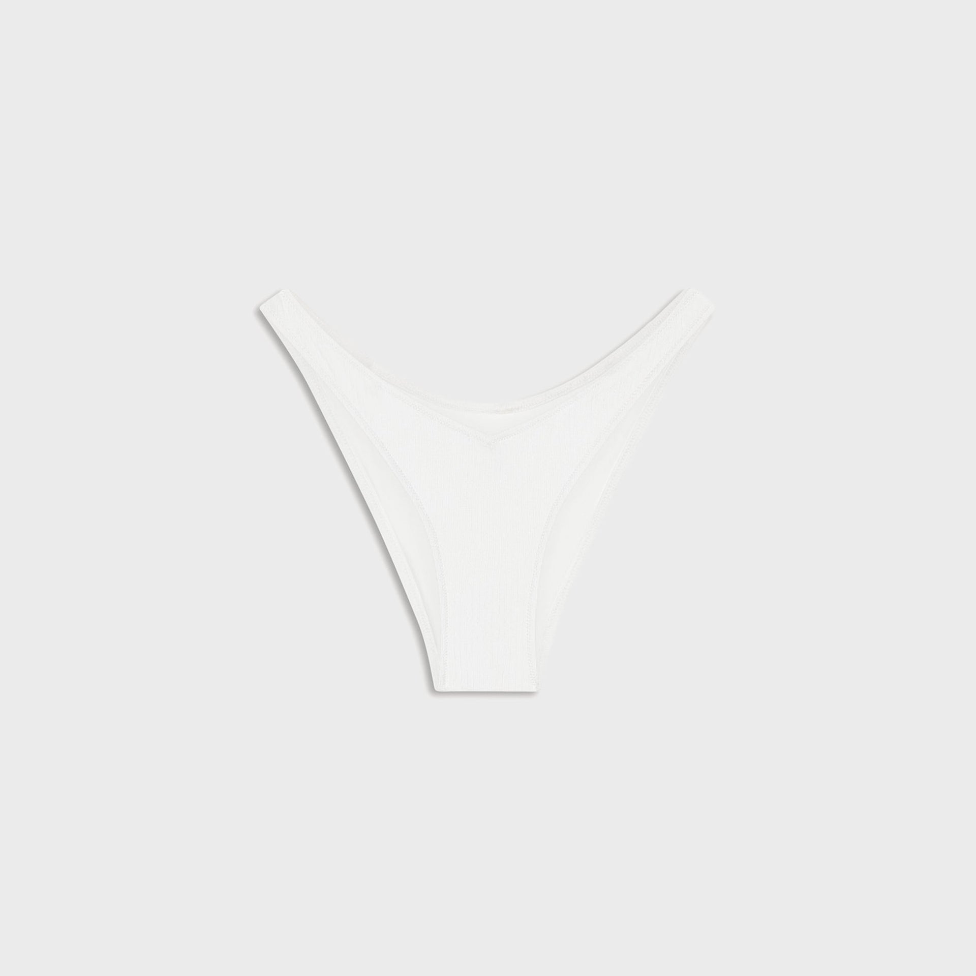 Frankies Bikinis x Paige Lorenze Harper Ribbed Cheeky Bikini Bottom - Marry Me