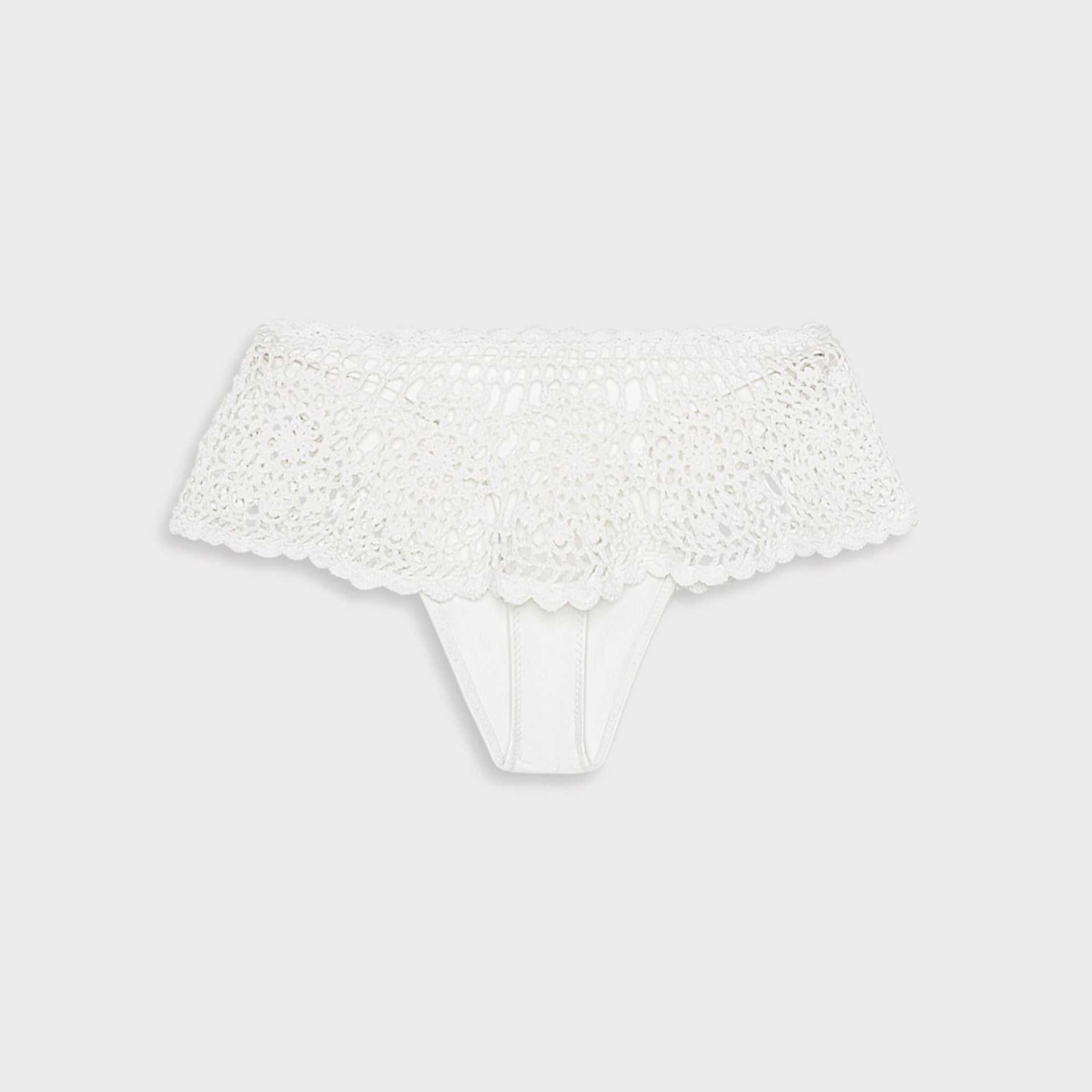 Frankies Bikinis x Paige Lorenze Shelly Crochet Swim Skirt - Marry Me