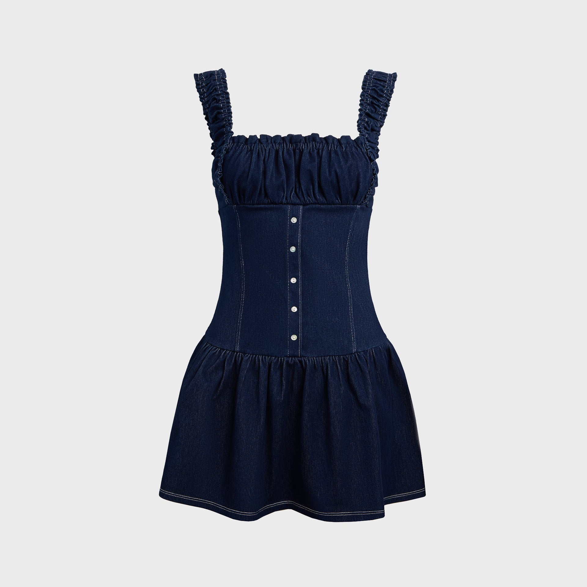 Frankies Bikinis Christa Denim Dress - Blue