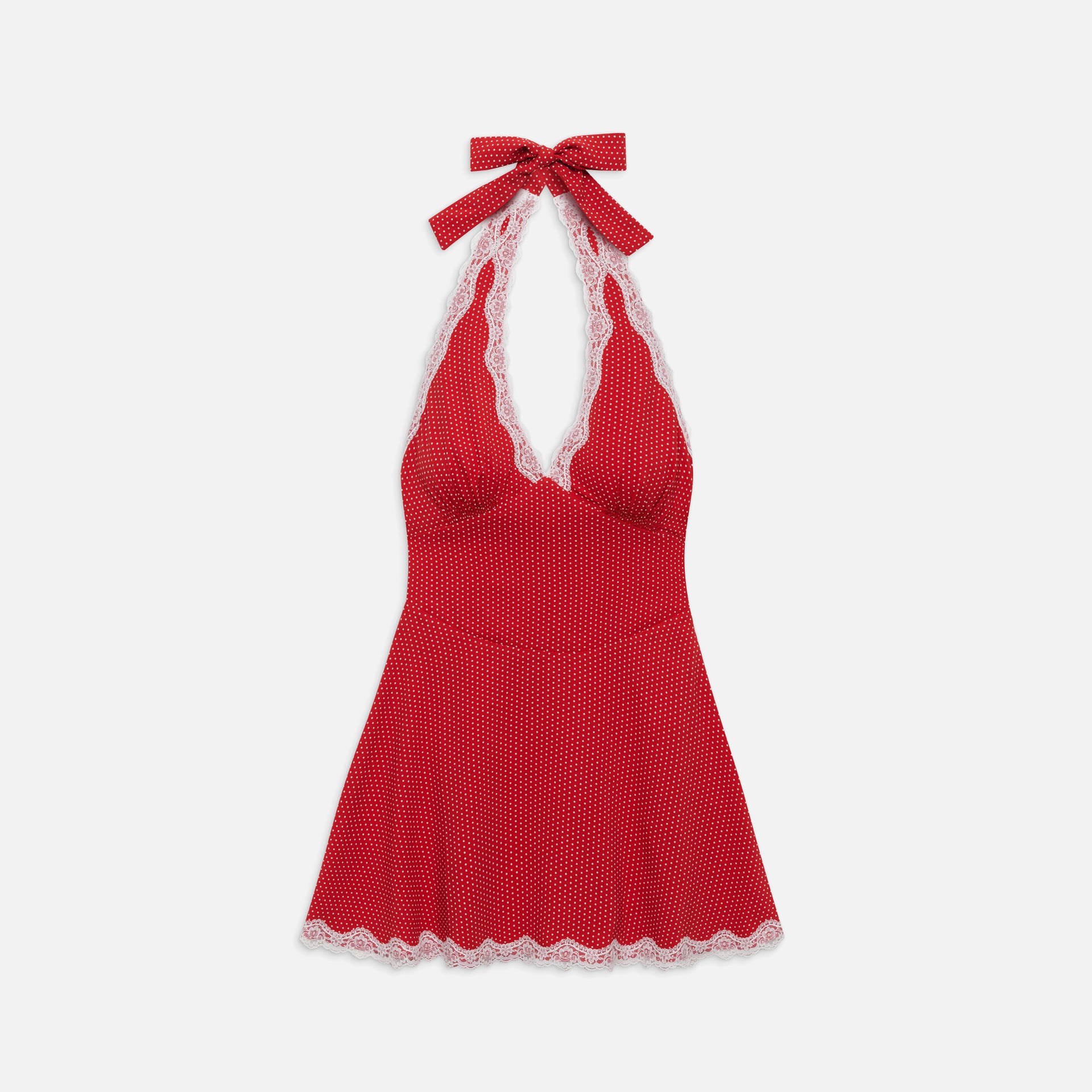 Frankies Bikinis Audrey Crepe Dress - Ladybug