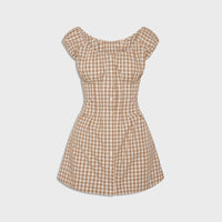 Frankies Bikinis x Bella Hadid Mustang Poplin Mini Dress - Rodeo Gingham