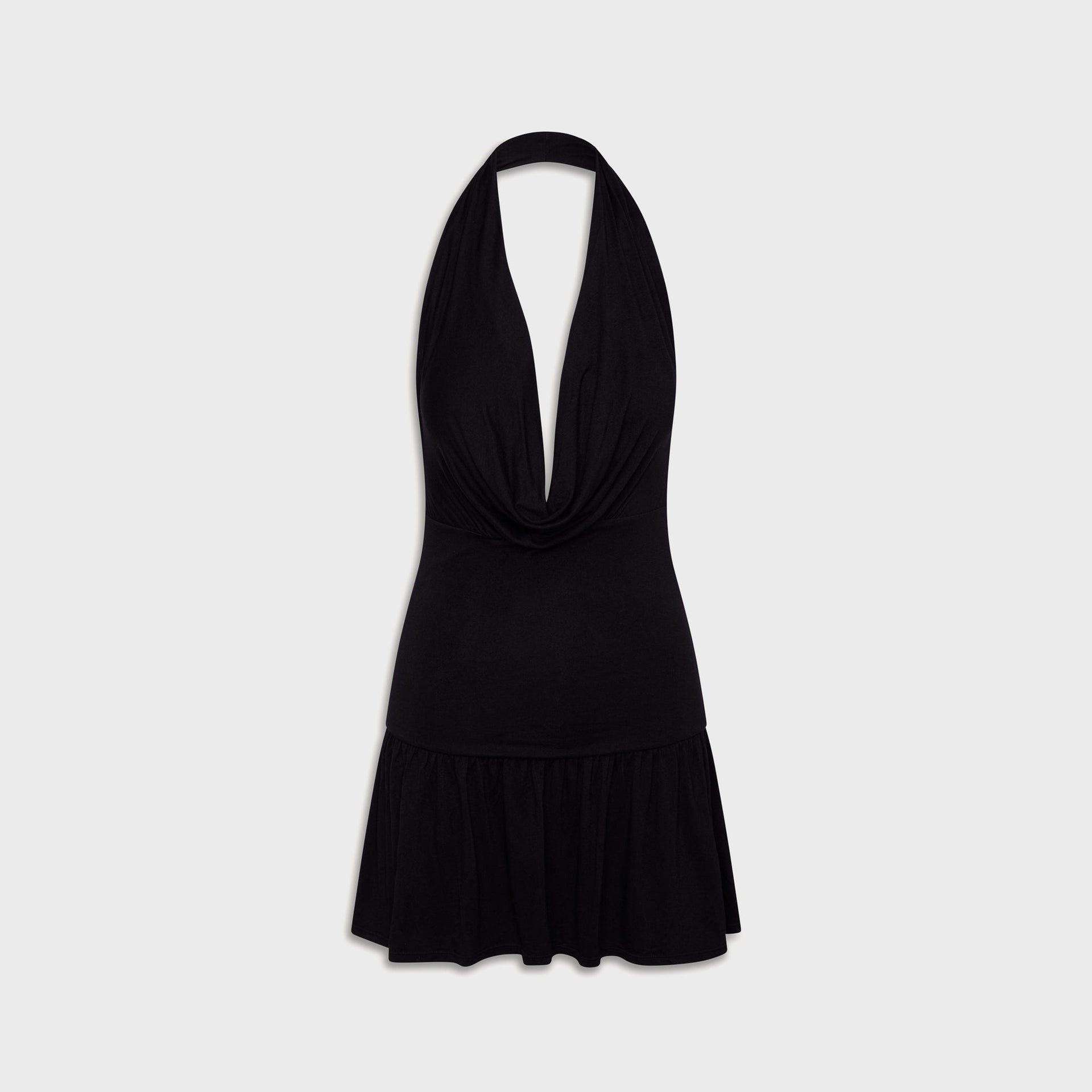 Frankies Bikinis Bowery Jersey Mini Dress - Black S Frankies Bikinis Bowery Jersey Mini Dress - Black S