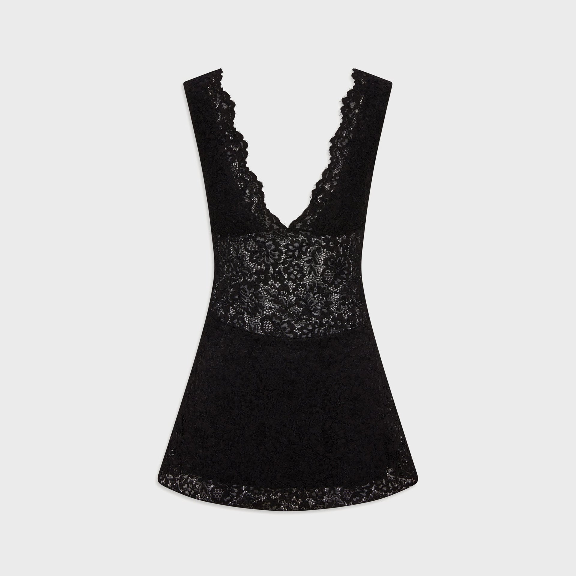 Frankies Bikinis Moon Dance Lace Mini Dress - Black