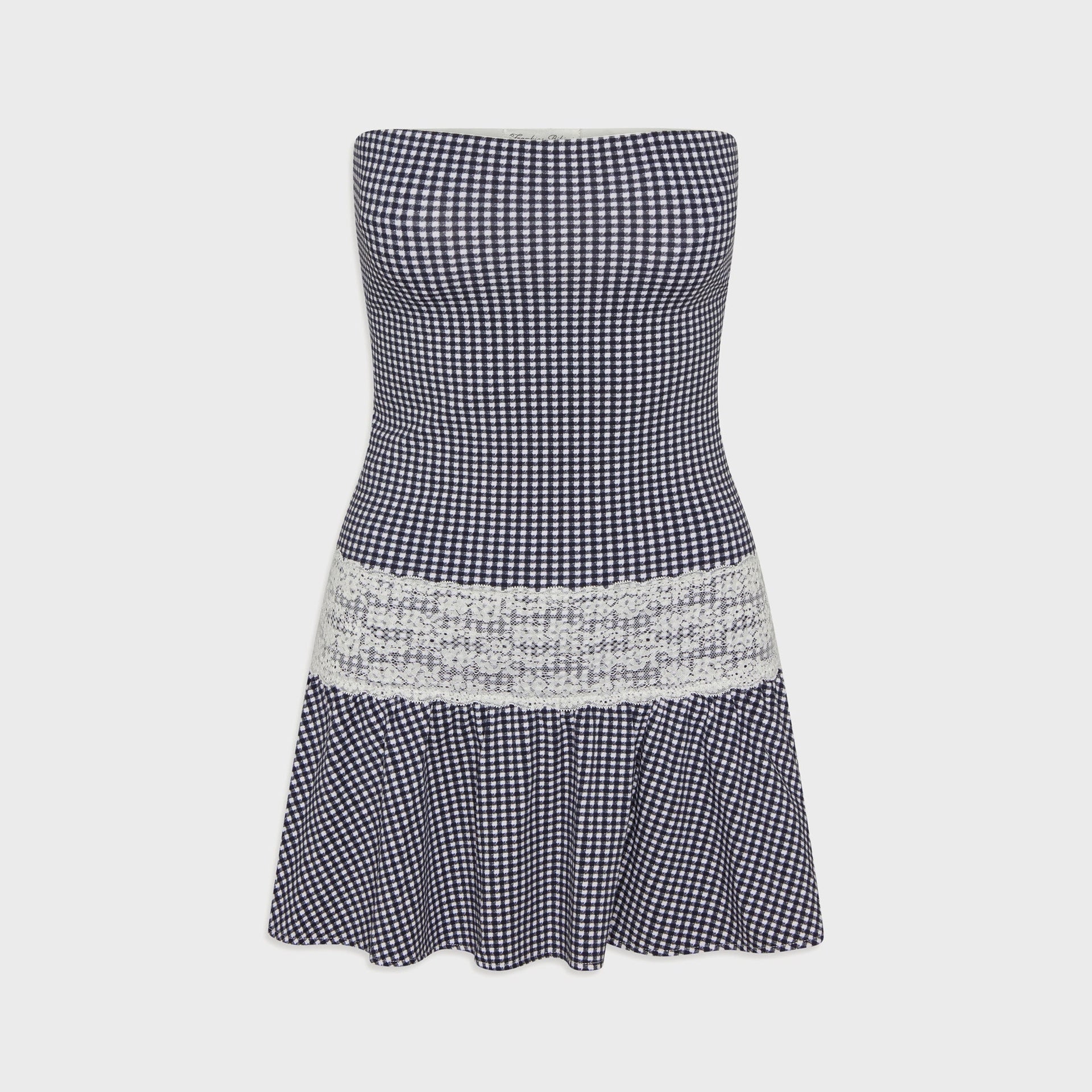 Frankies Bikinis Mirage Gingham Mini Dress - Midnight Wishes