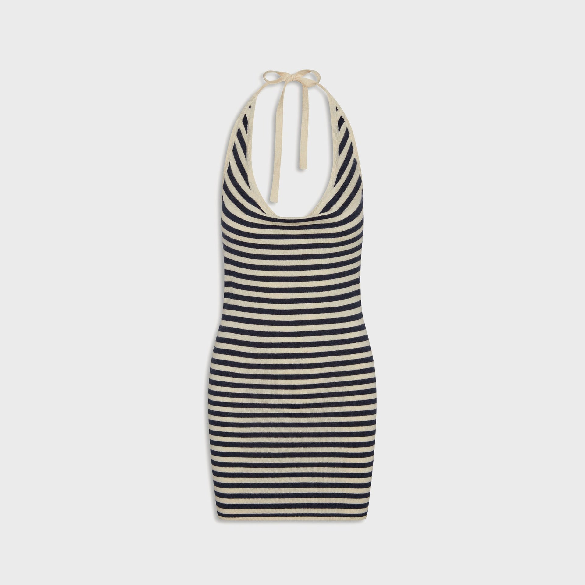Frankies Bikinis Moon Cloud Knit Mini Dress - Barefoot Stripe