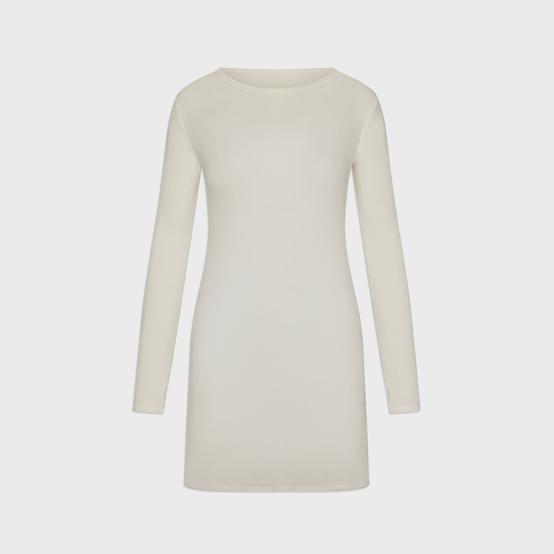 Frankies Bikinis x Jennie Kim Lightweight Jersey Mini Dress - Coconut Cream