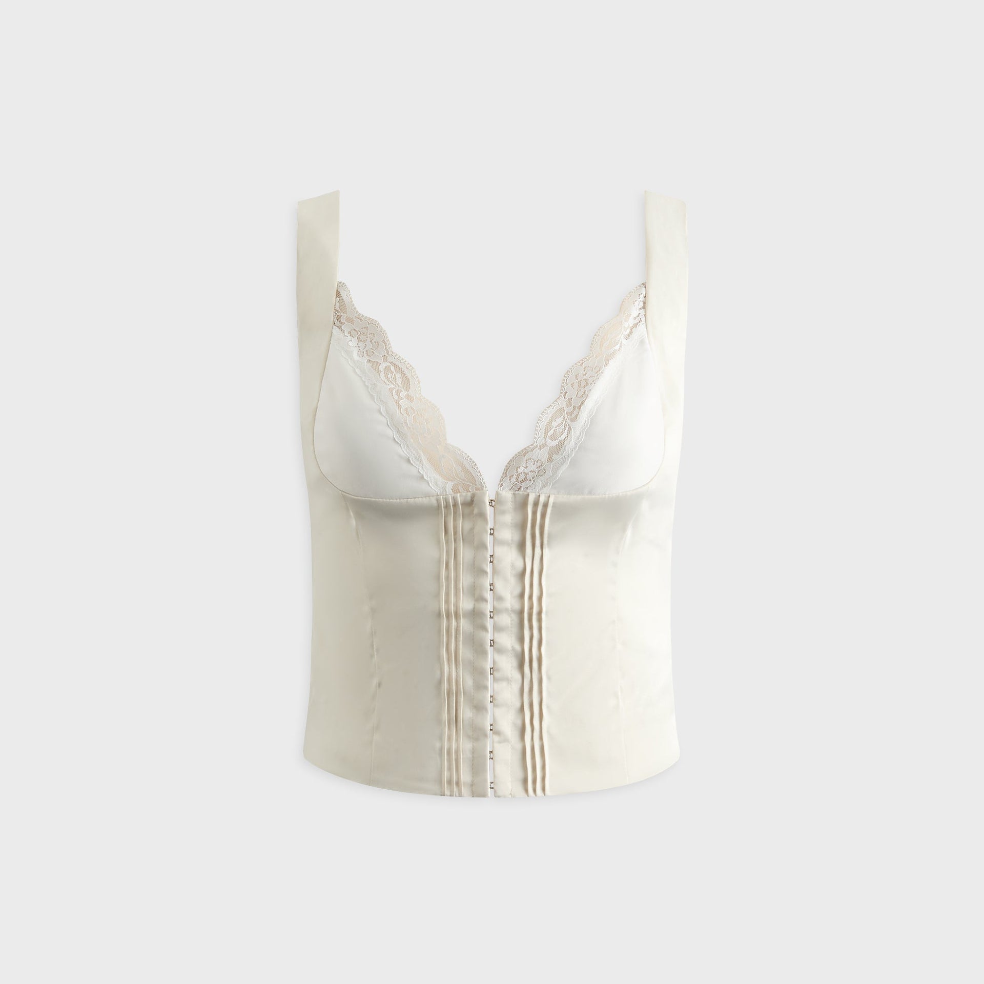 Frankies Bikinis Lilia Satin Corset - Feather