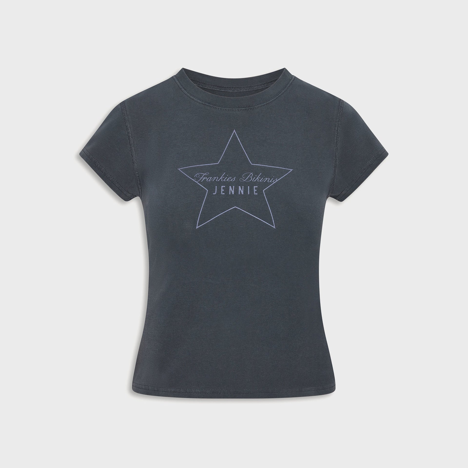 Frankies Bikinis x Jennie Eva Cotton Ribbed Tee - Comet