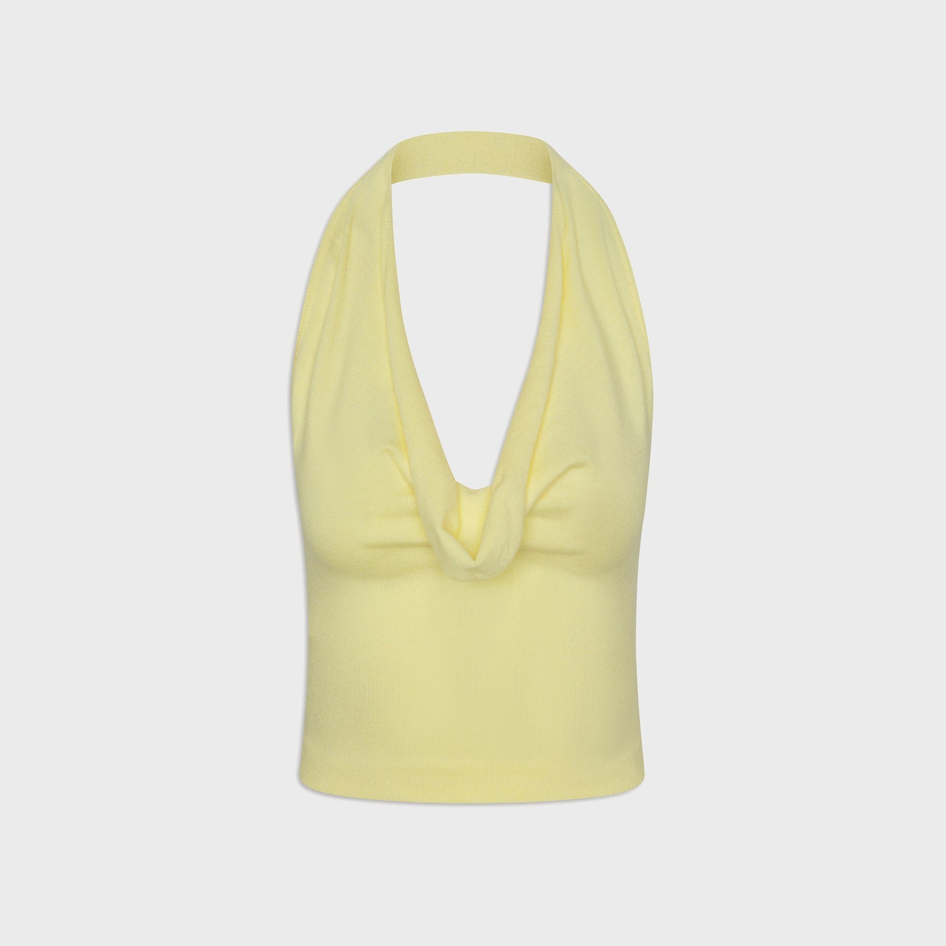 Frankies Bikinis x Jennie Briar Cloud Knit Halter Top - Morning Light