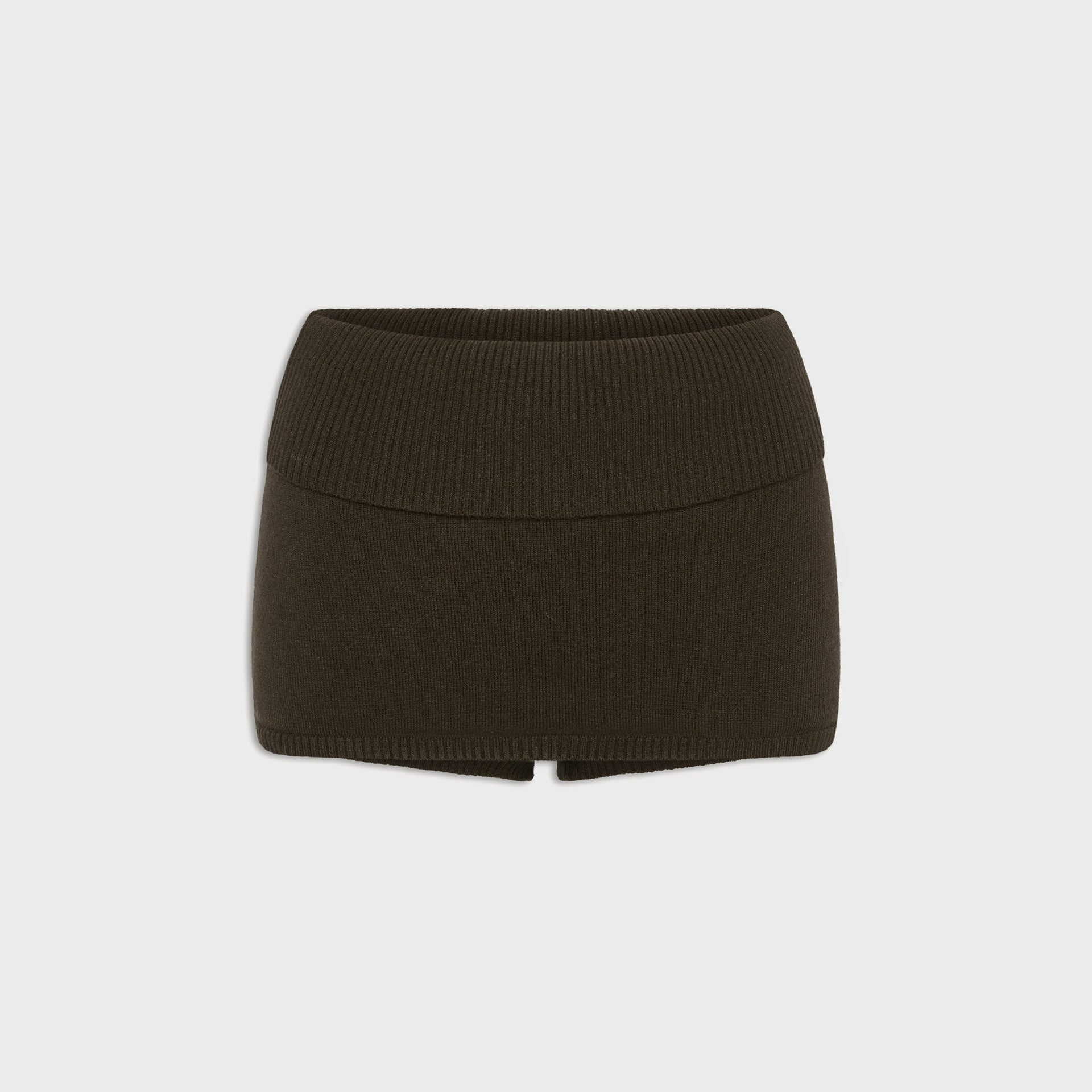 Frankies Bikinis Briar Cloud Knit Skort - Chocolate Brown