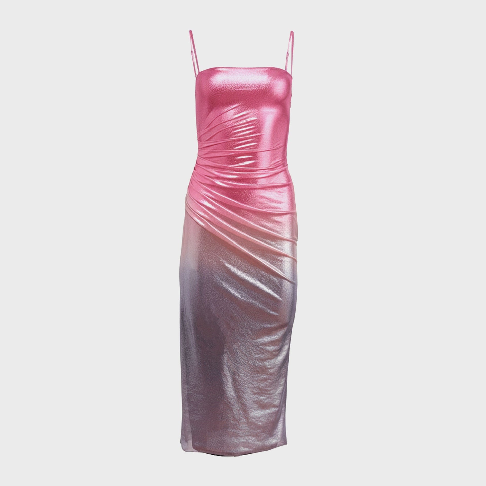 Fleur du Mal Ombre Shine Dress - Pink