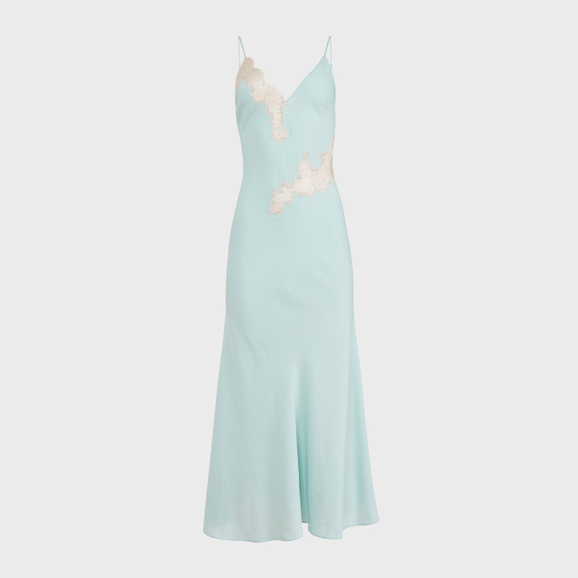Fleur du Mal Juliet Lace Maxi Dress - Frosted Mint