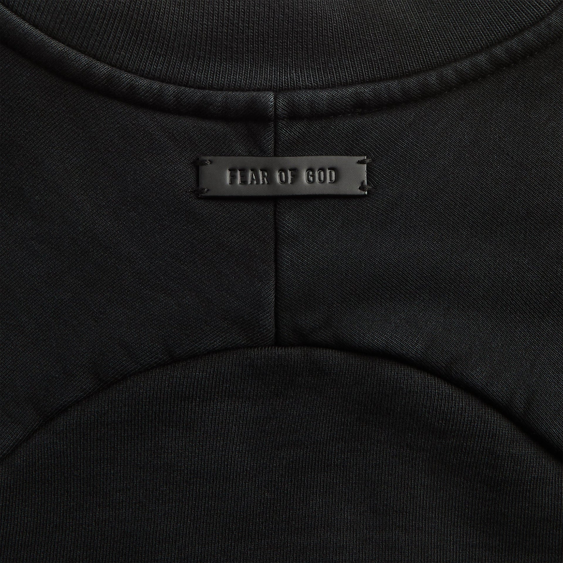 Fear Of God Sunfaded Classic Half Raglan Sweatshirt - Black