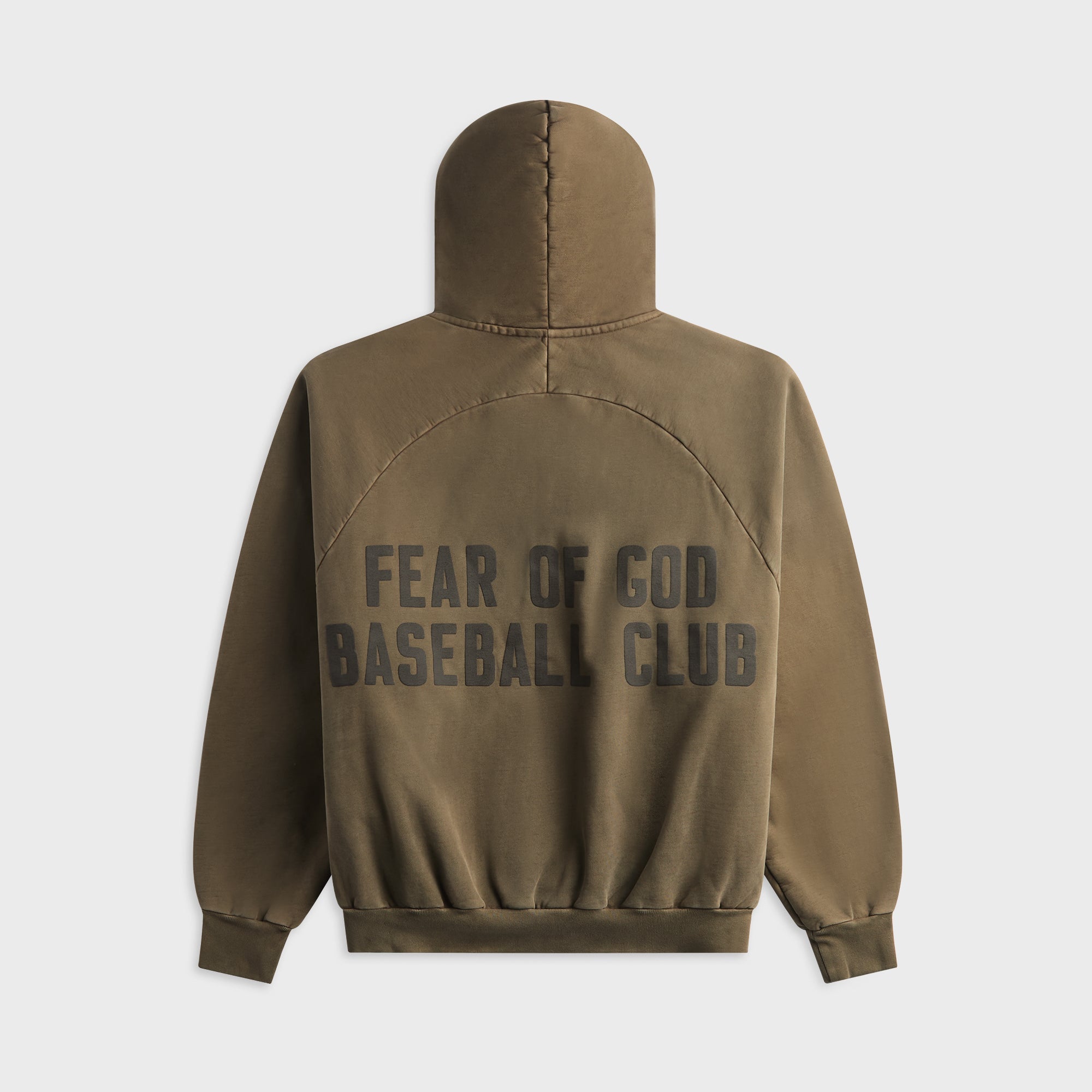 Fear Of God Baseball Club Half Zip Hoodie - Faded Brown – Kith