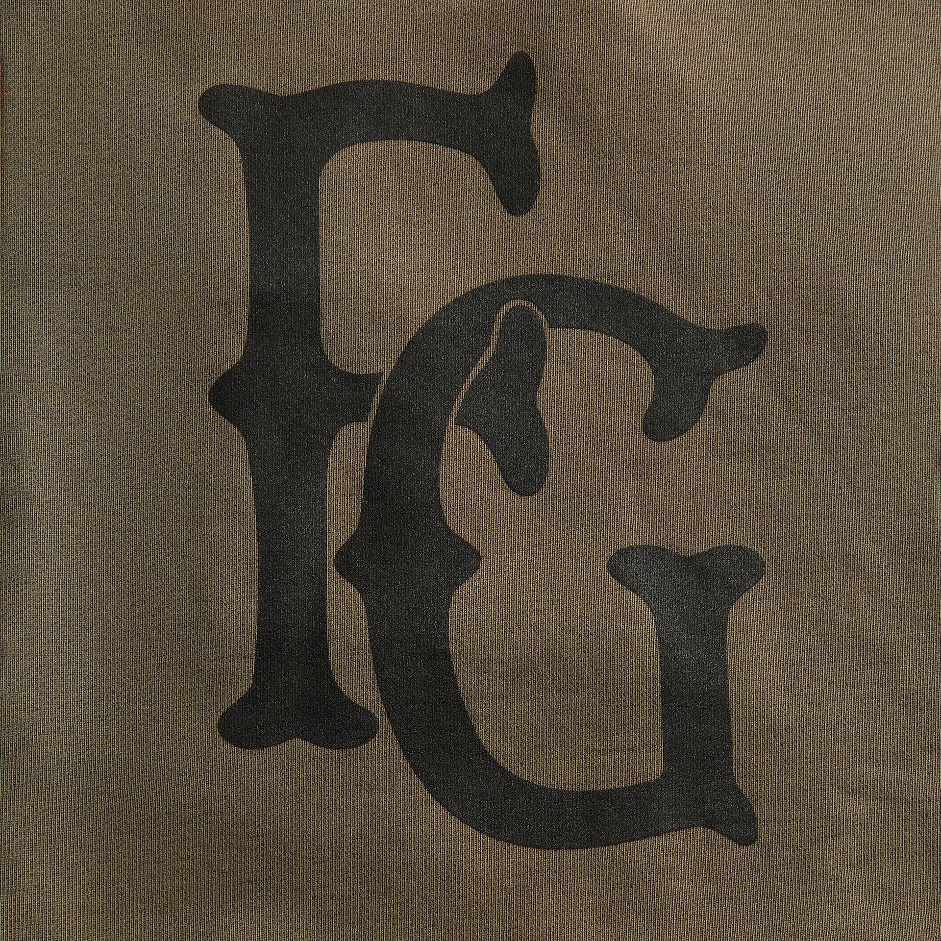 Fear Of God Baseball Club Half Zip Hoodie - Faded Brown