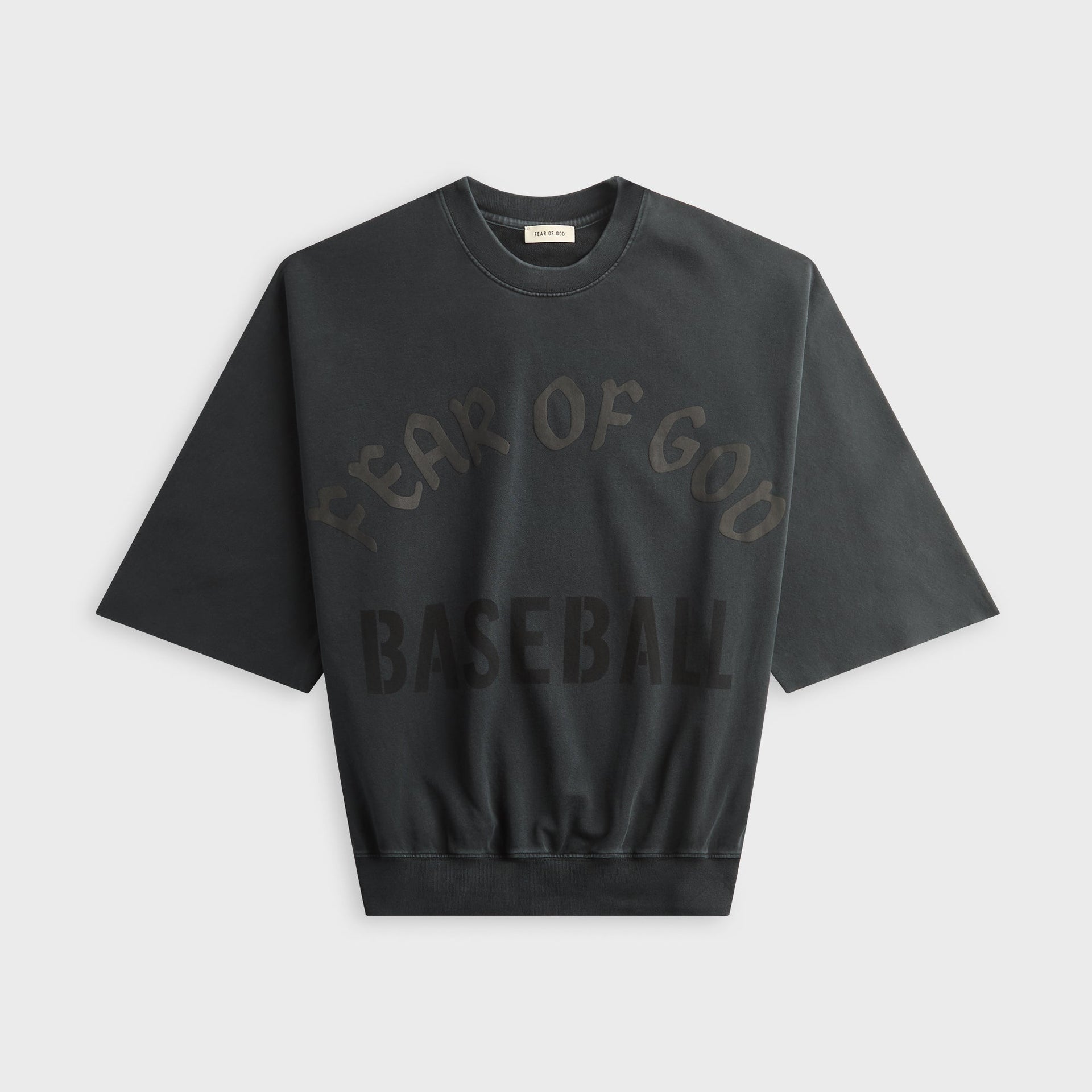 Fear Of God Baseball Cut Sleeve Sweatshirt - Black