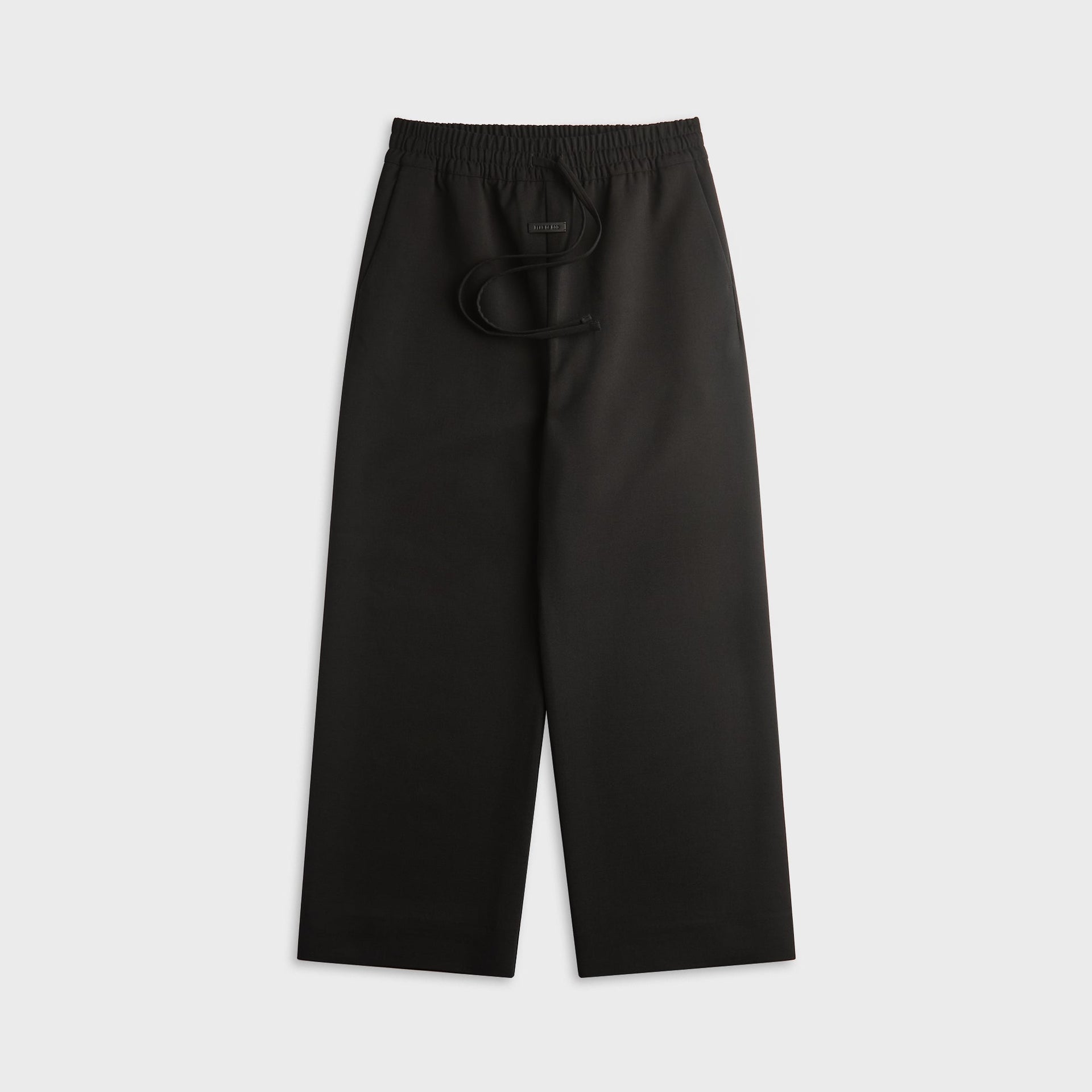 Fear Of God Double Weave Wool Wide Leg Drawstring Pant - Black