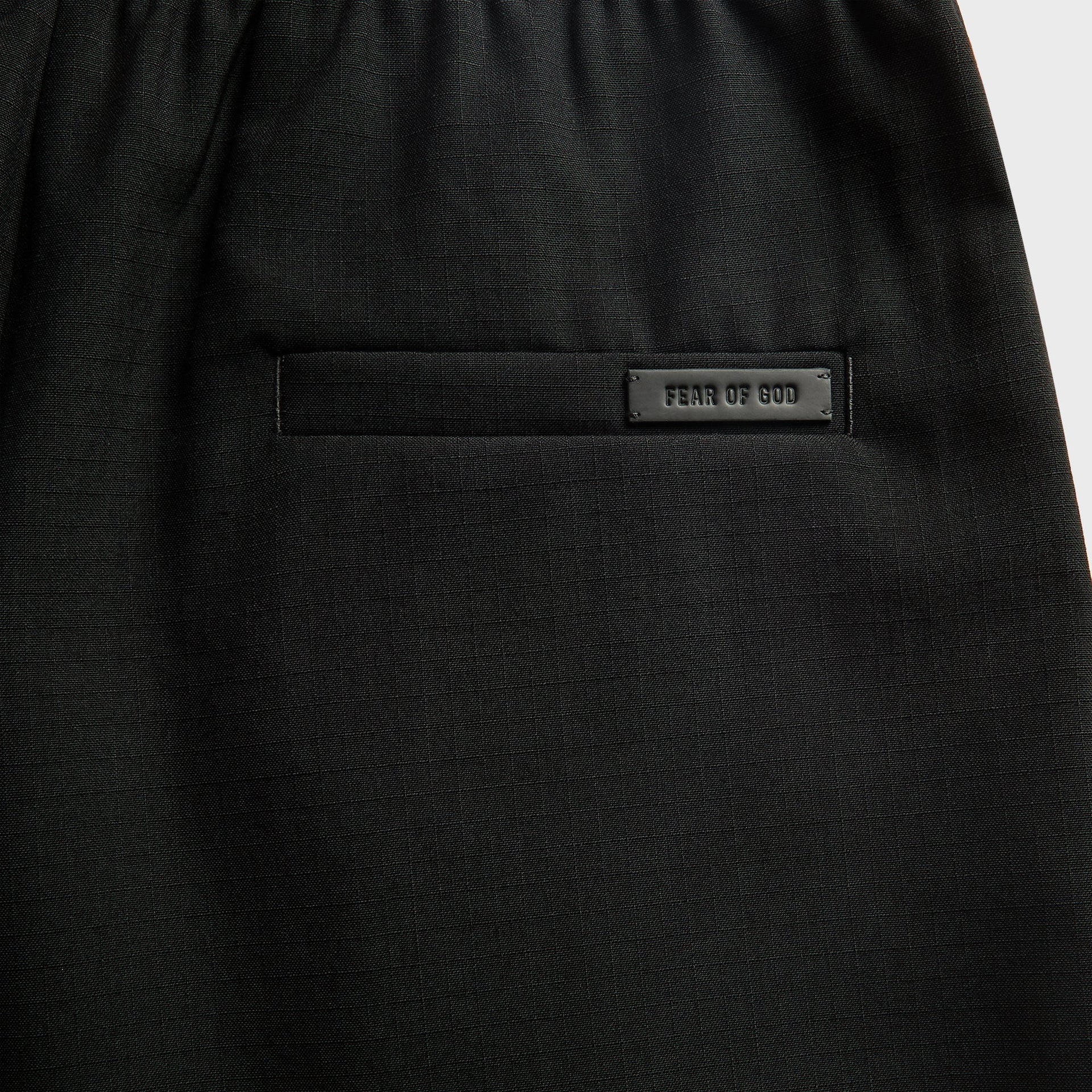 Fear Of God Wool Ripstop Baggy Short - Black