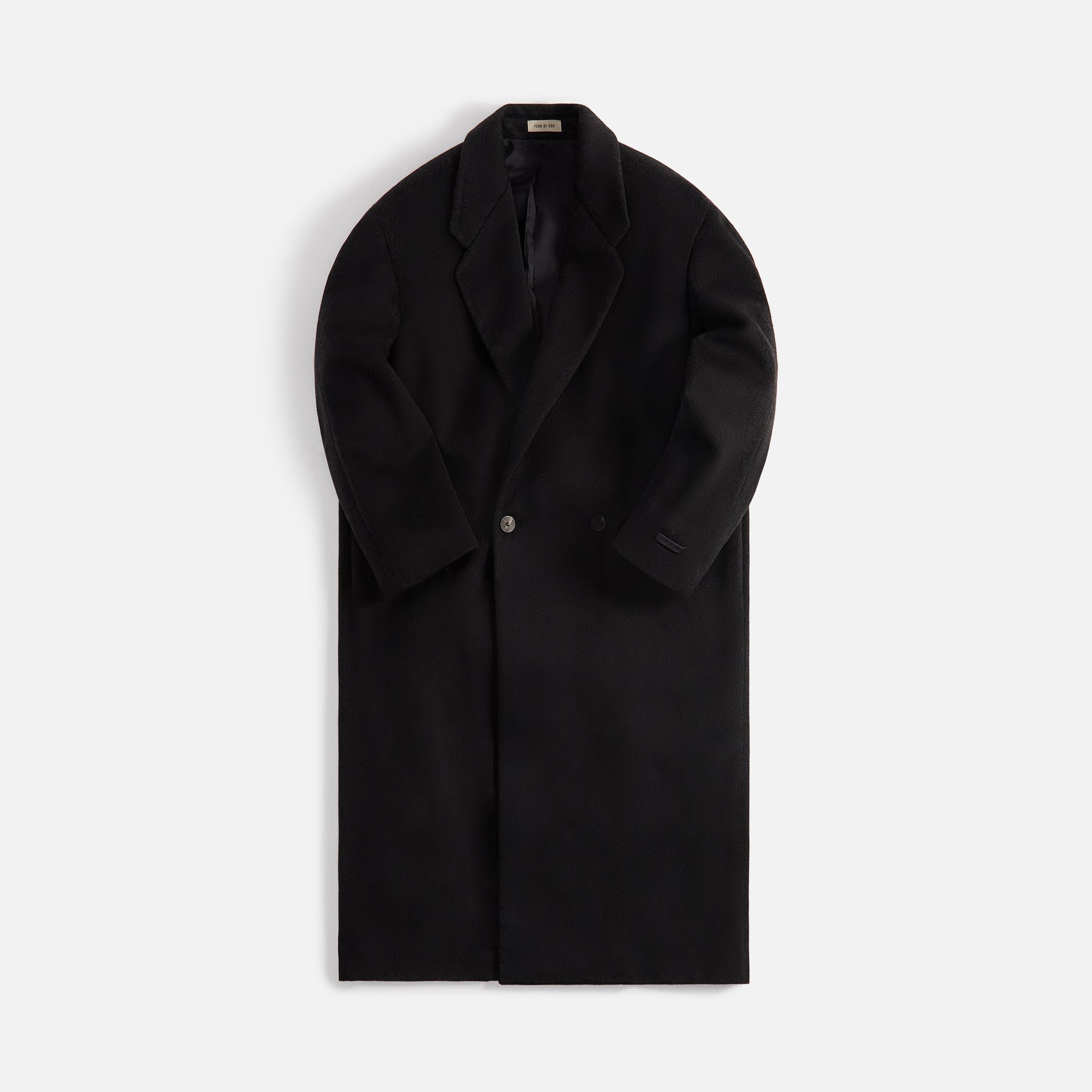 Fear of God Eternal Wool Overcoat - Black Heather