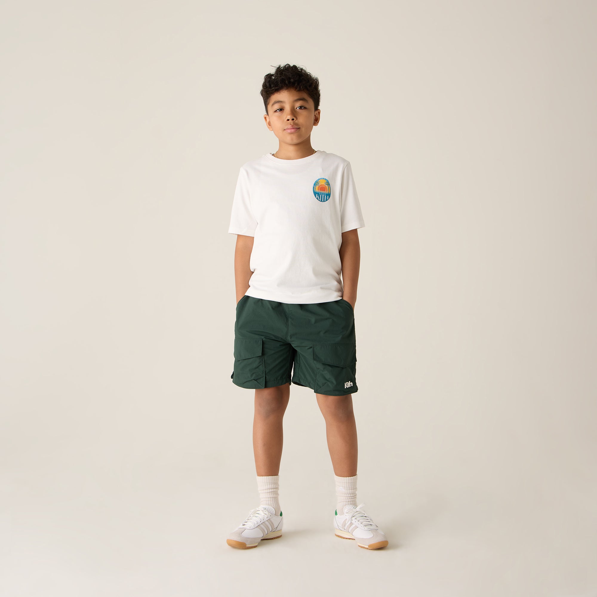 Kith Kids Sunset Vacation Tee - White