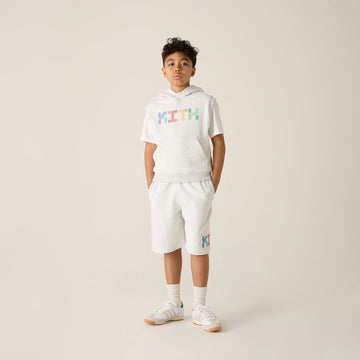 Kith Kids Pathways Sleeveless Hoodie - Light Heather Grey