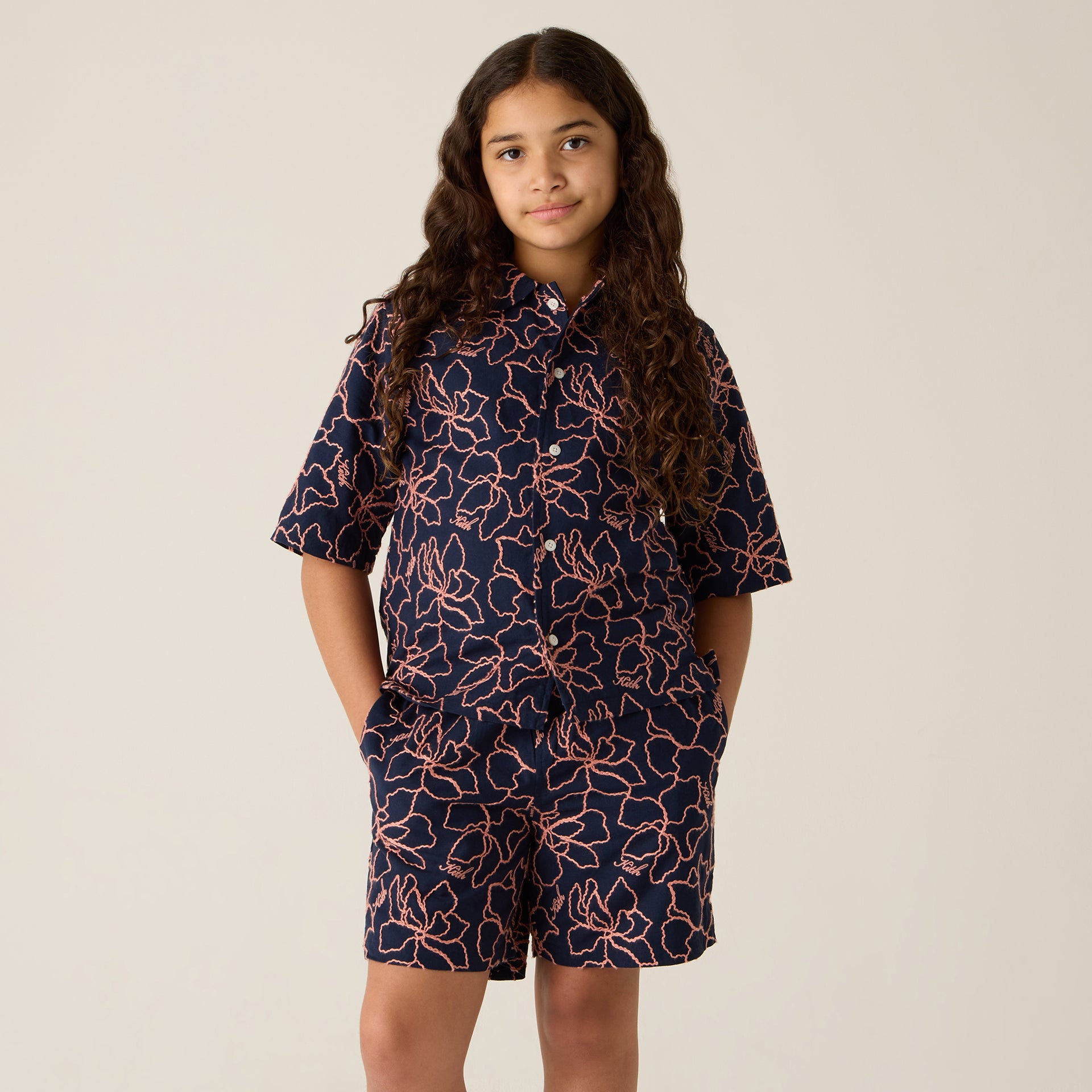 Kith Kids Iris Bennet Camp Shirt - Nocturnal