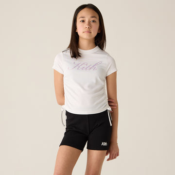 Kith Kids Ruched Mulberry Tee - White