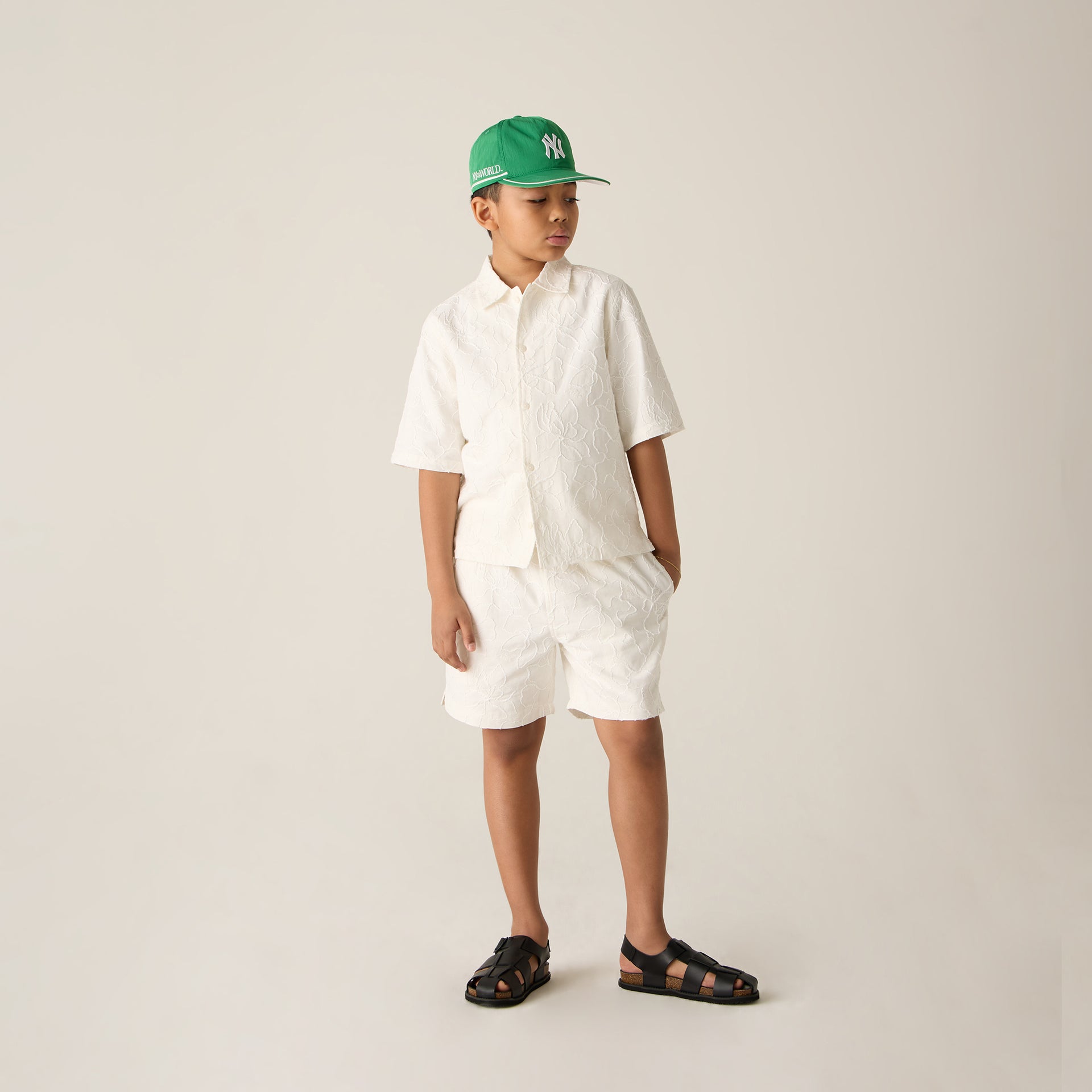 Kith Kids Iris Bennet Camp Shirt - Sandrift