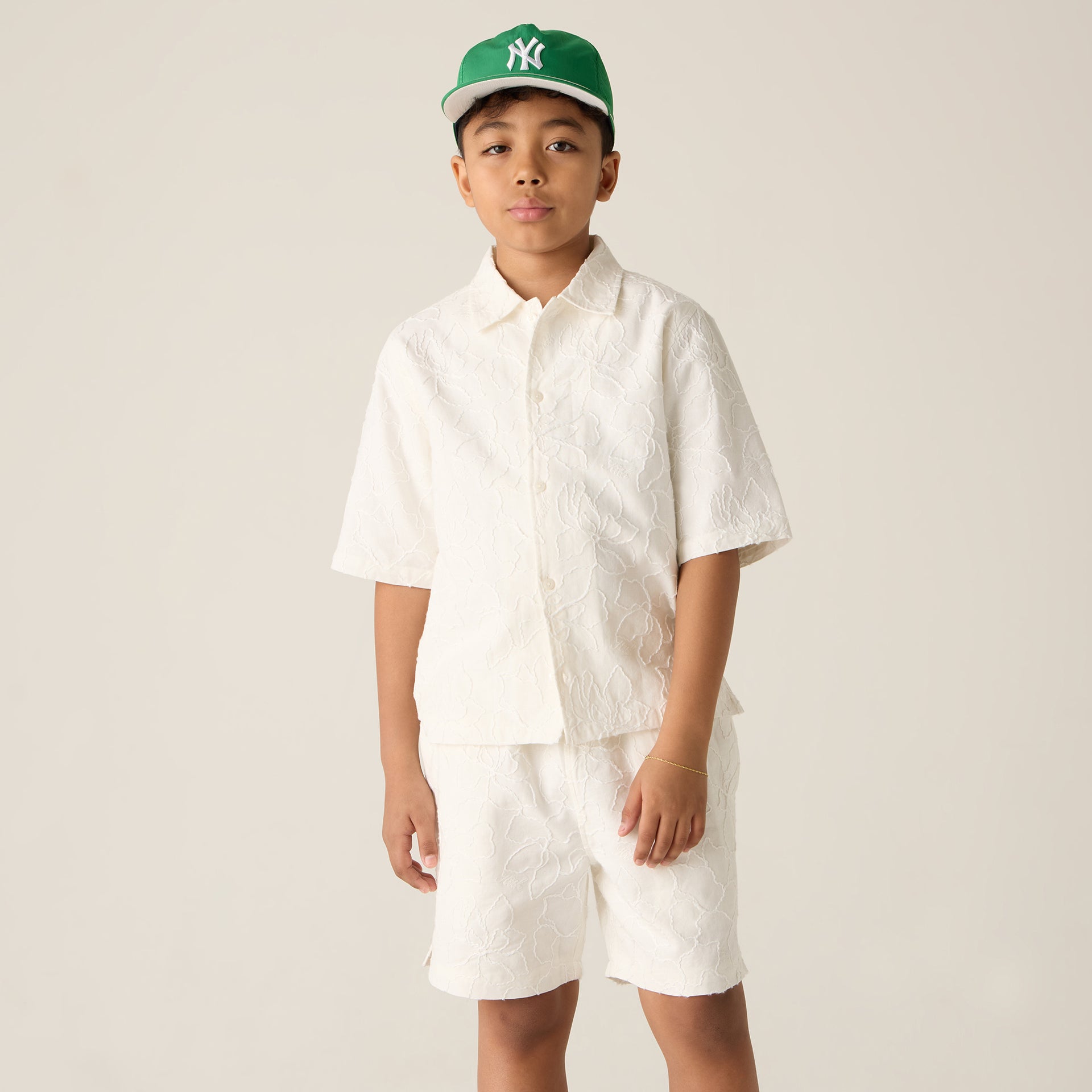 Kith Kids Iris Bennet Camp Shirt - Sandrift