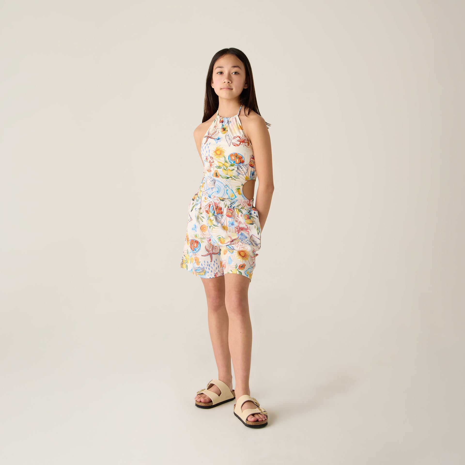 Kith Kids Summer Picnic Thompson Camp Short - Sandrift