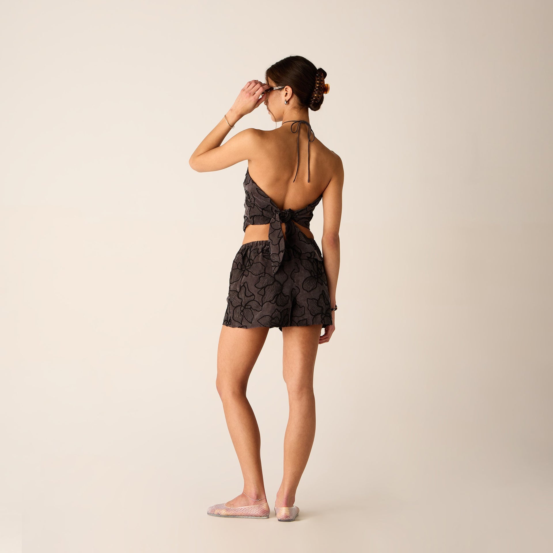 Kith Women Tate Floral Embroidered Short - Incognito