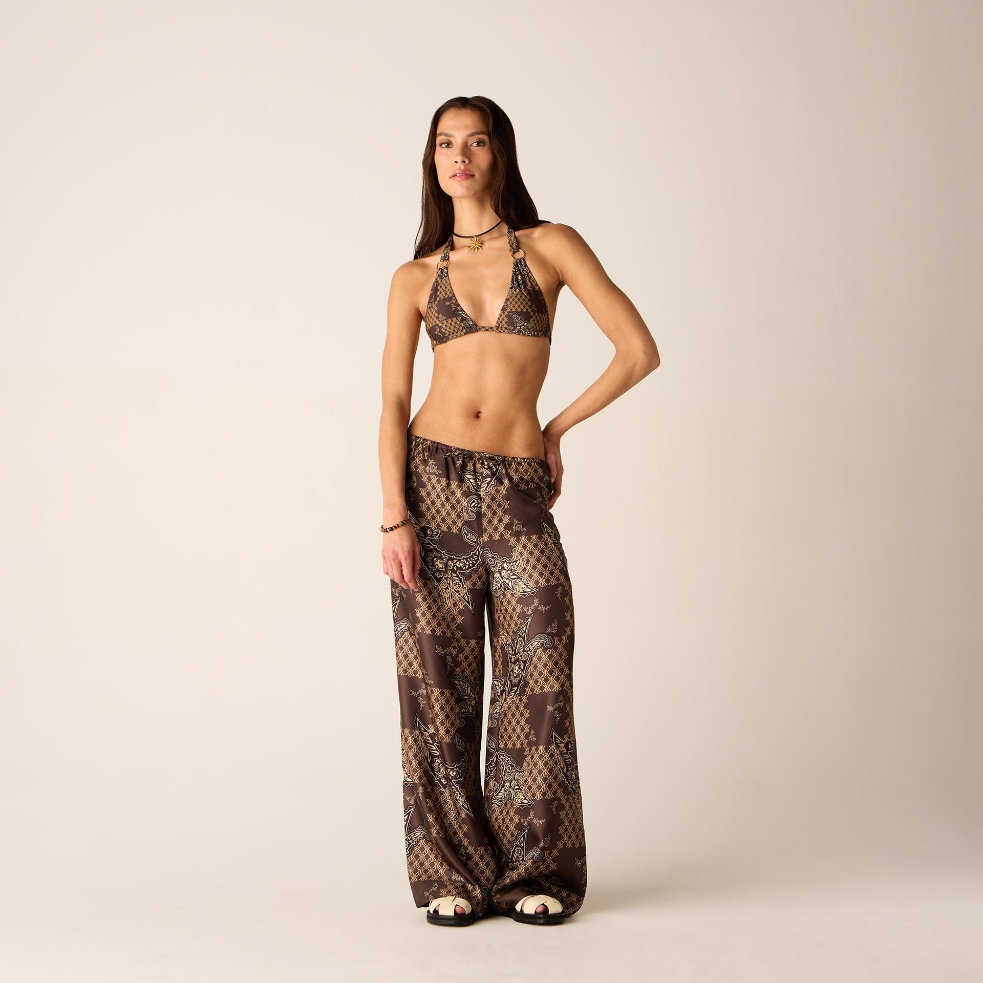 Kith Women Michi Crest Paisley Pant - Brew