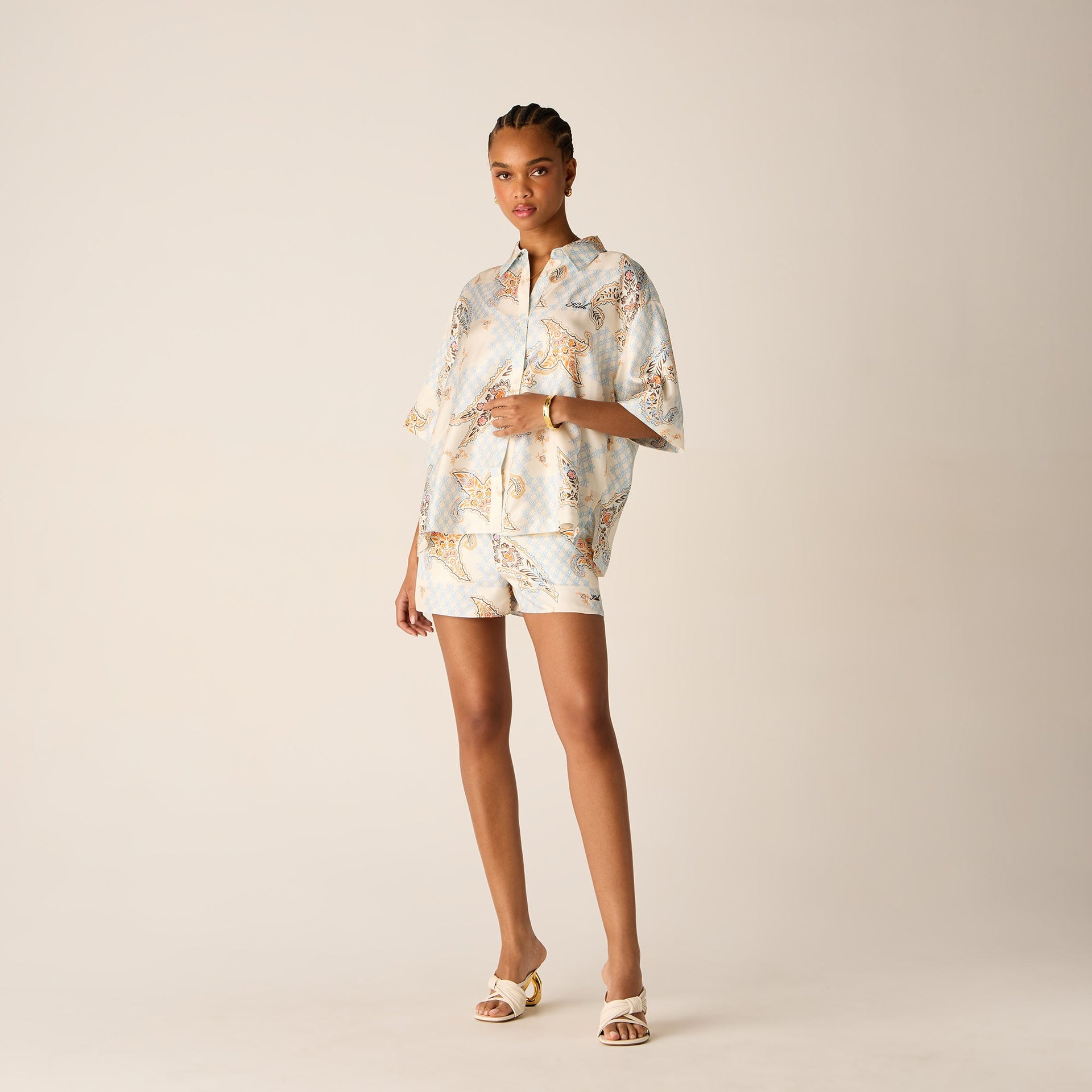 Kith Women Thea Crest Paisley Short - Silk