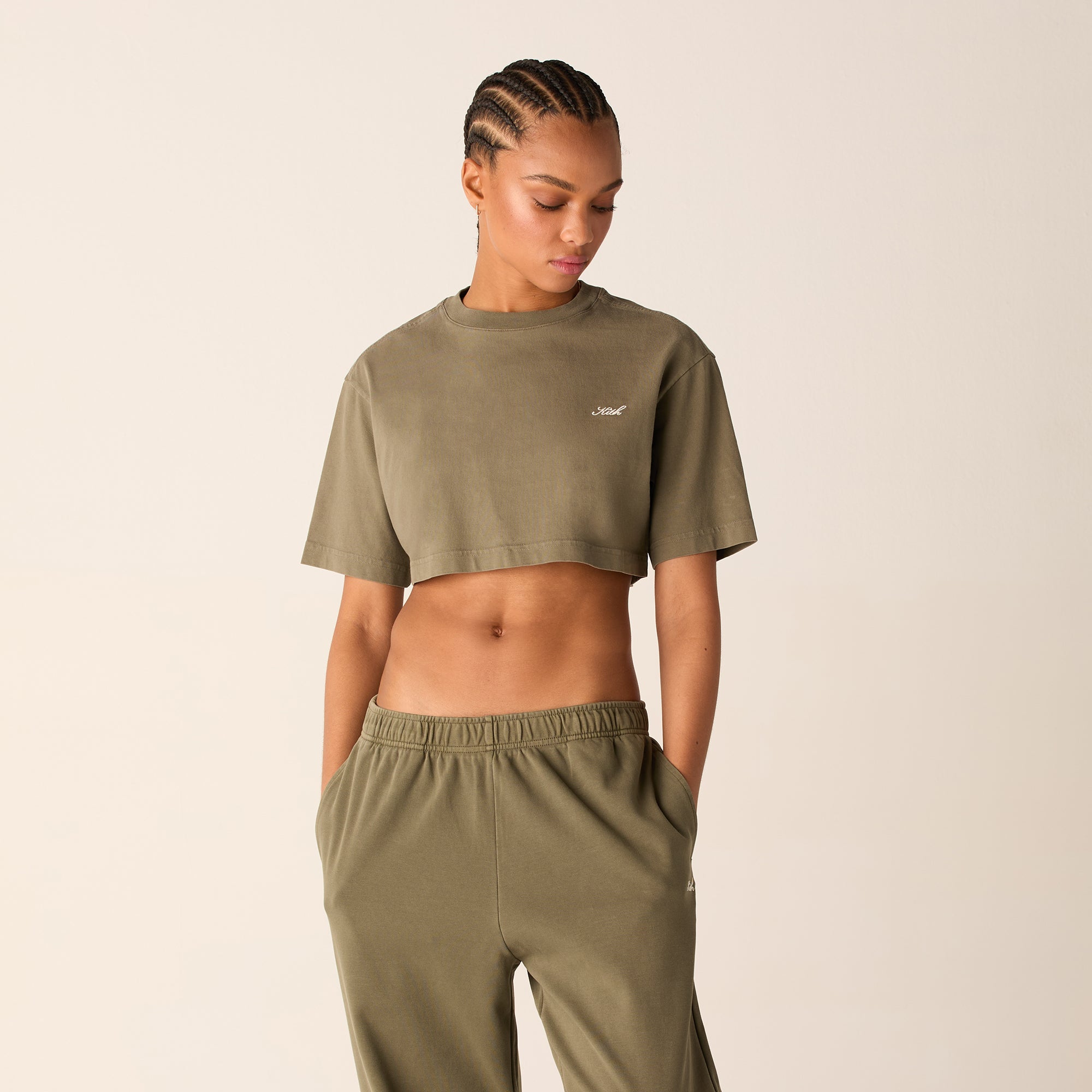 【送料無料】Kith Kith Women Fei Cropped Tee クロップド T Kith Women Fei Cropped Tee - White