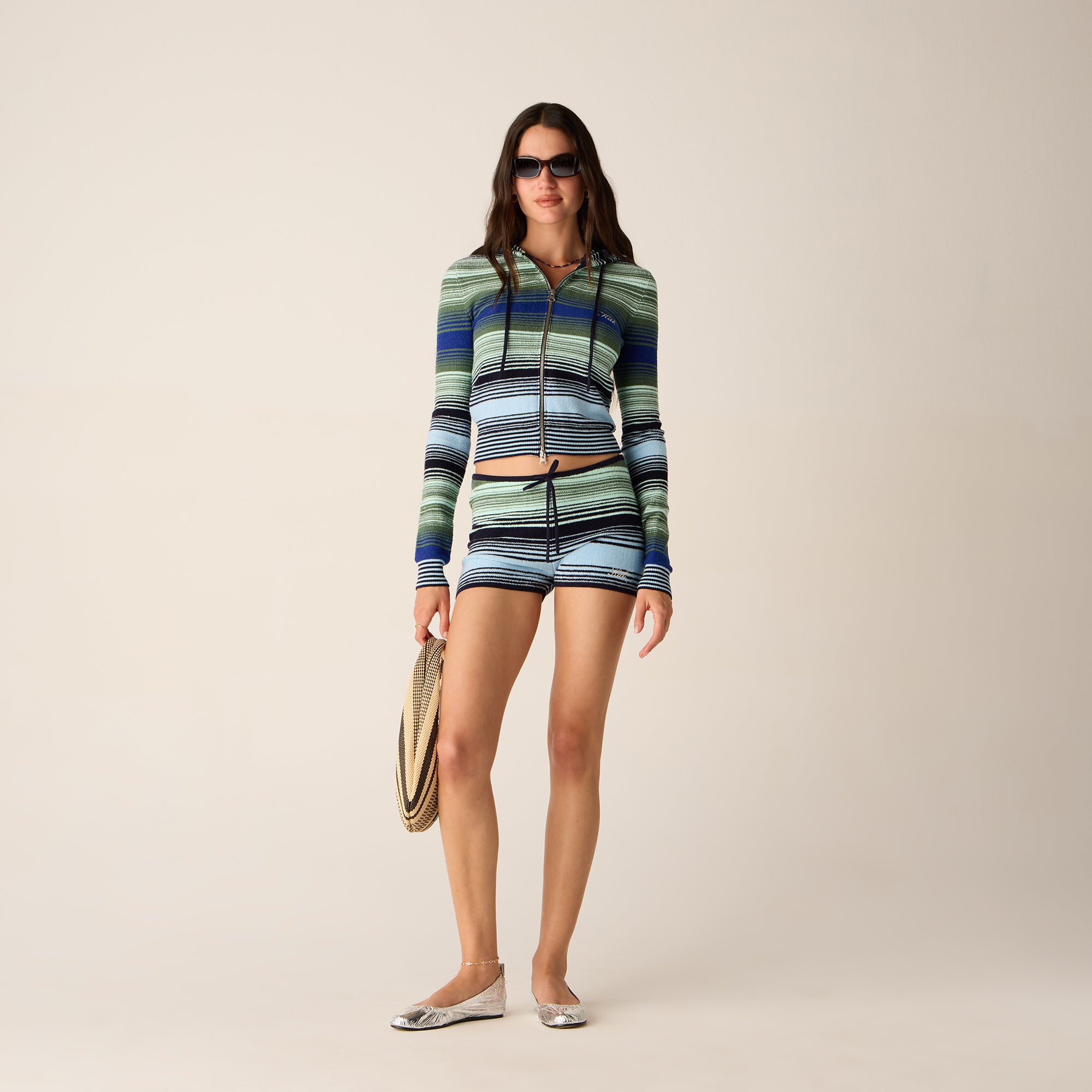 ☆kith women ニットセットアップ☆ Kith Women Hunter II Chenille Punctuated Quarter Zip - Black