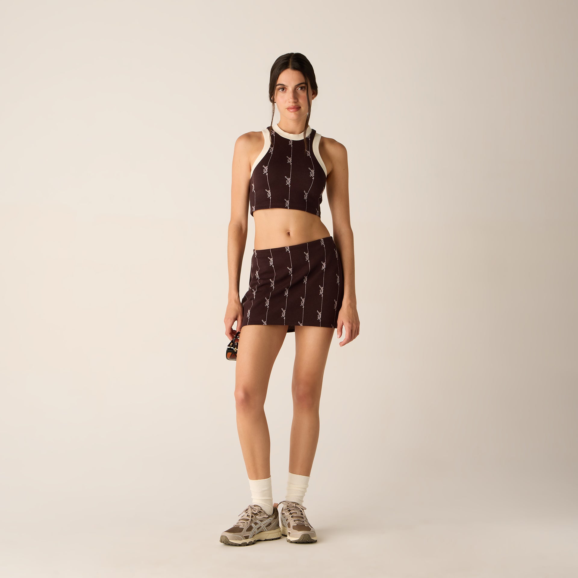 Kith Women Tiana Pique Logo Knit Tank - Incognito