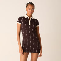 Kith Women Taylen Pique Logo Knit Dress - Incognito