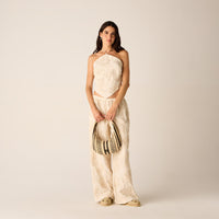 Kith Women Kumi Floral Embroidered Halter - Sandrift PH