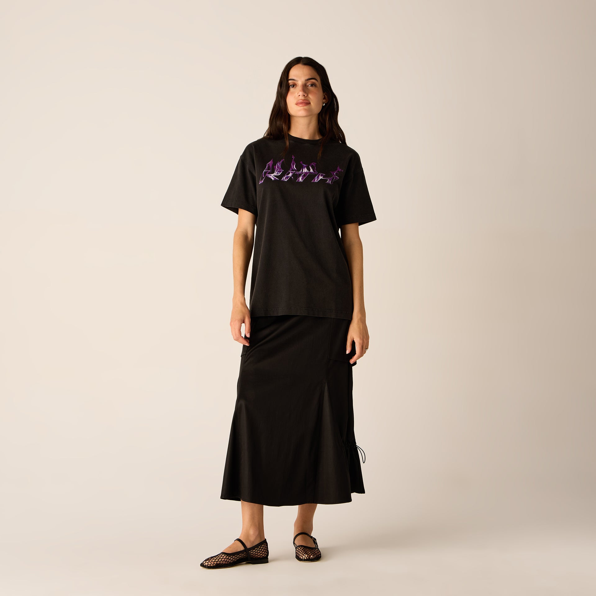 Kith Women Vintage Flame Tee - Black