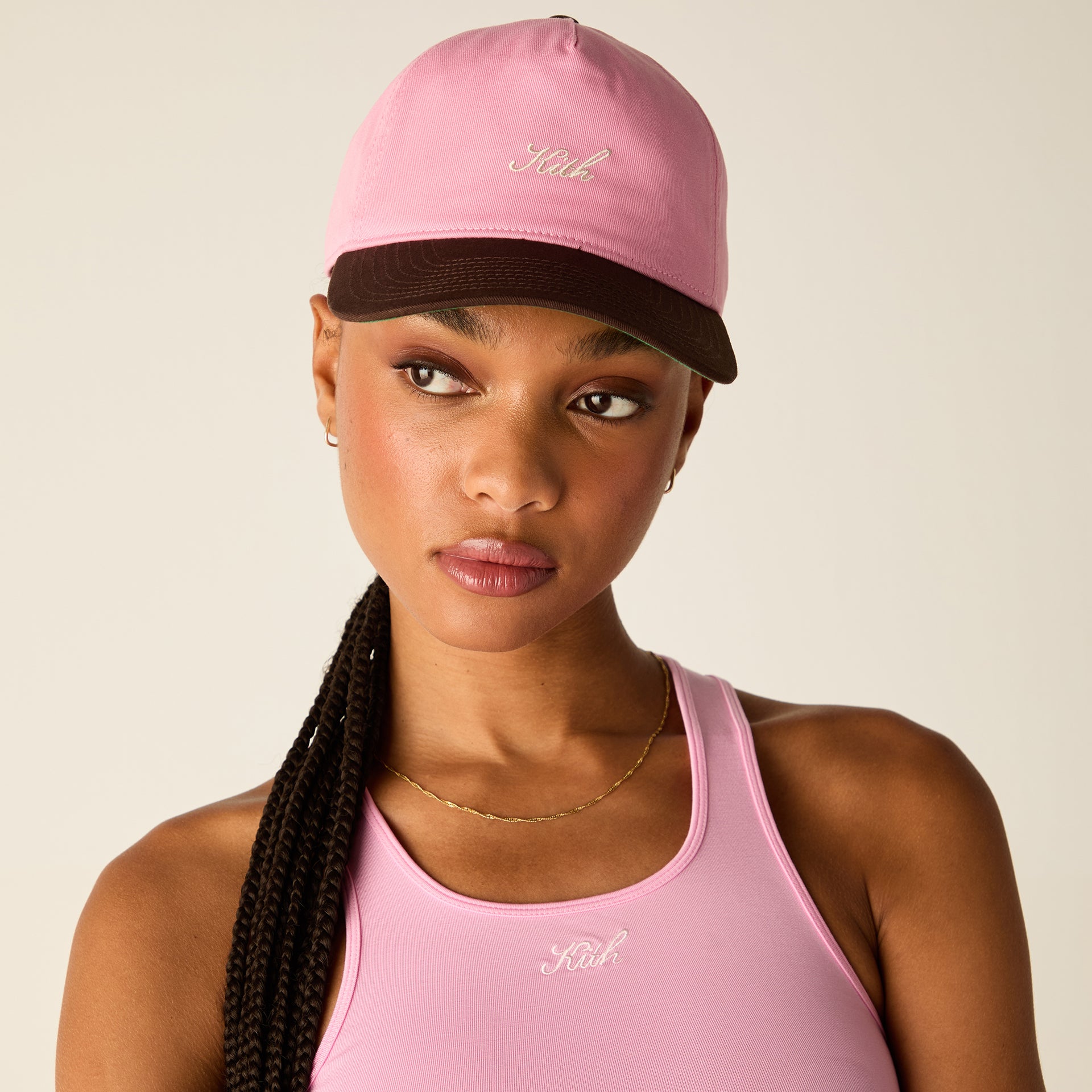 Kith Women Two-Tone Cotton Twill Pinch Crown Cap - Bubble