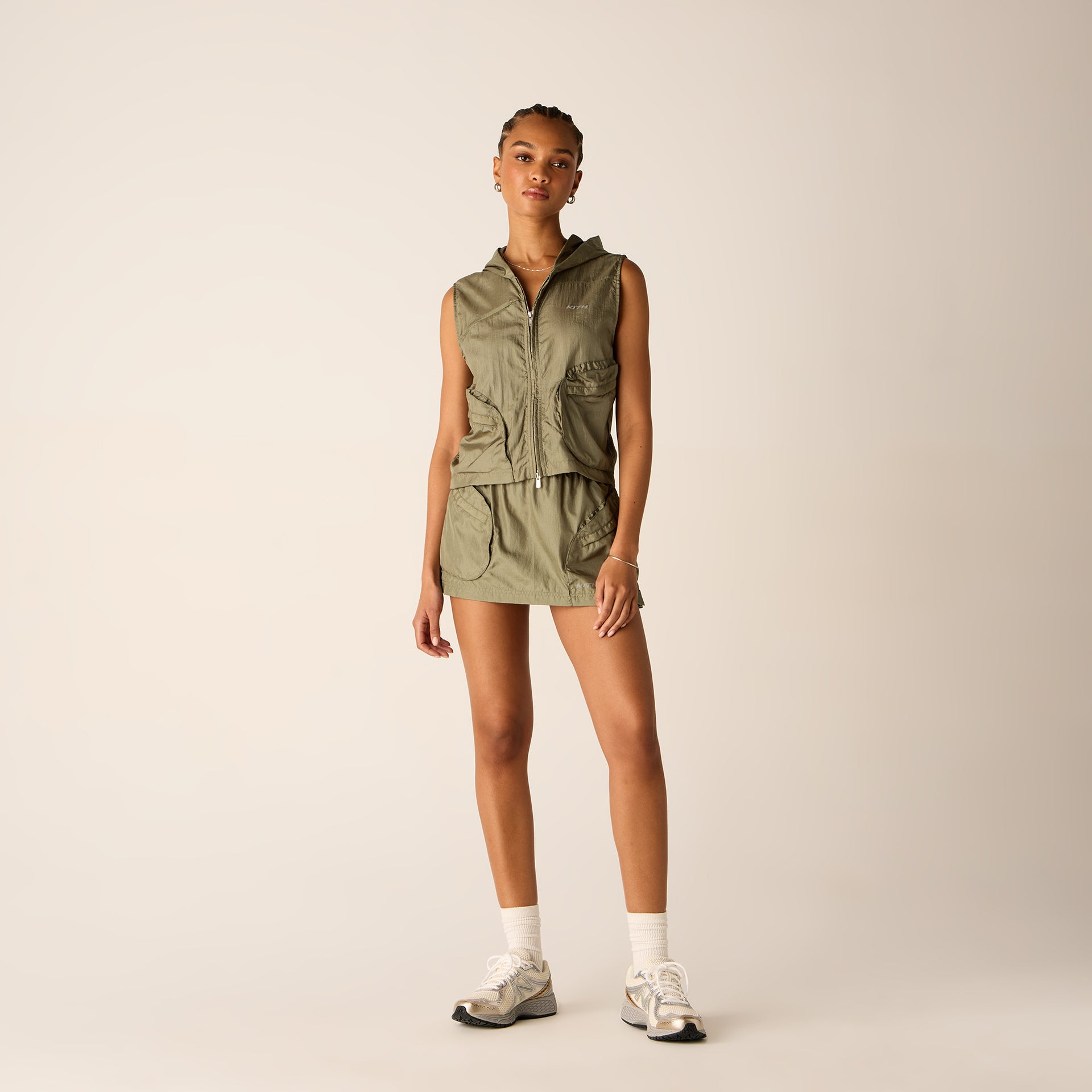 Kith Women Lowen II Sporty Mini Skirt - Bay Breeze