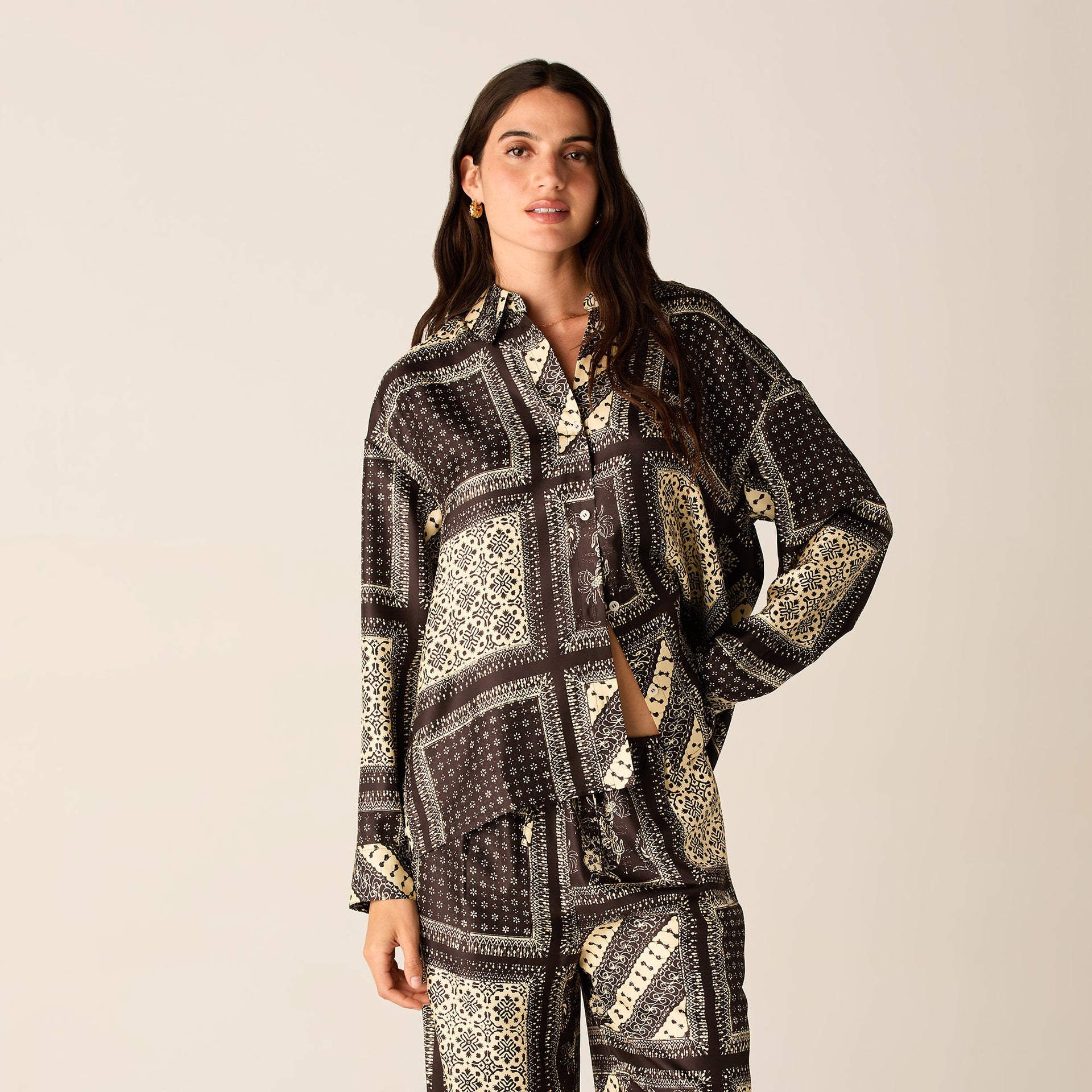 Kith Women Siena Batik Block Print Shirt - Incognito PH