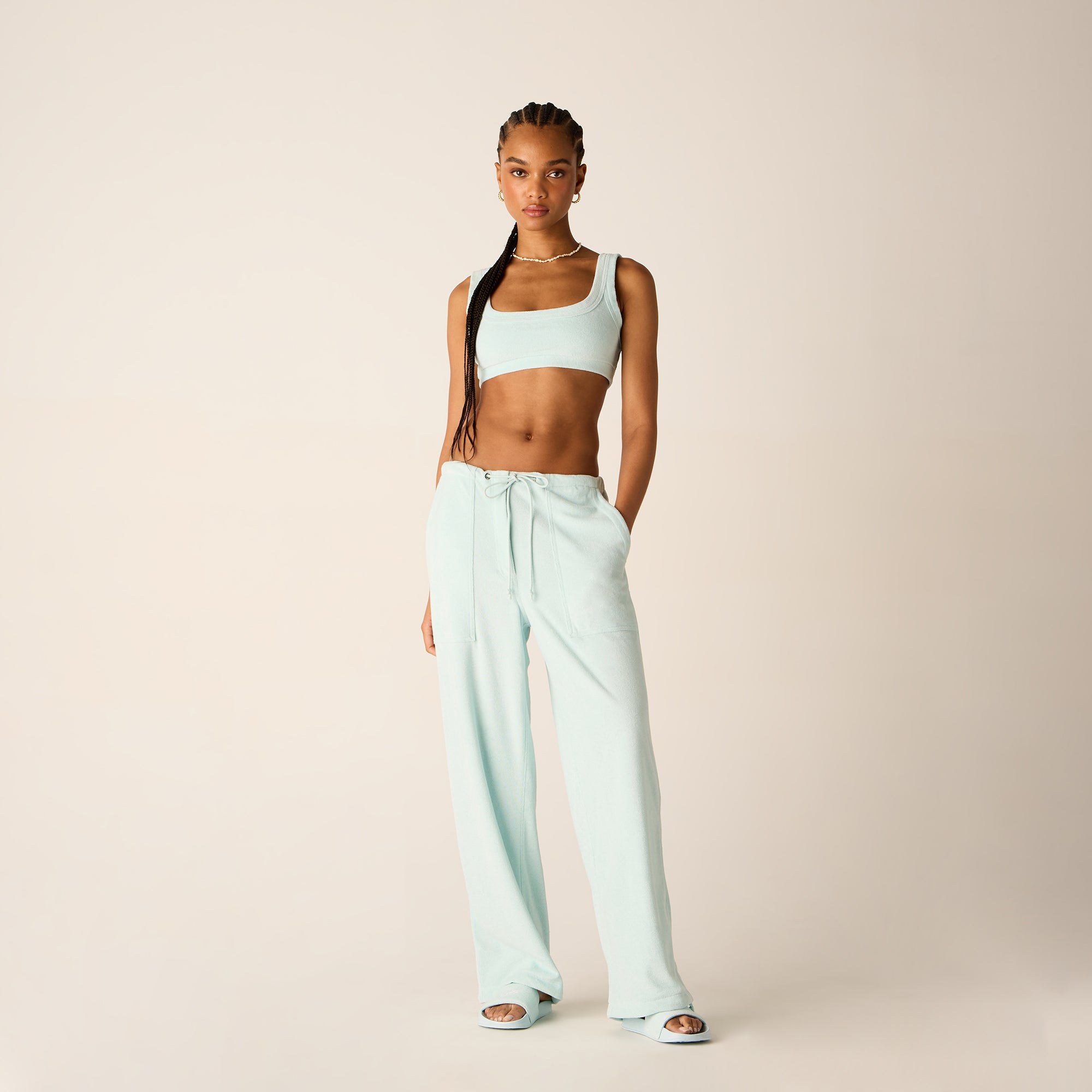 Kith Women Doyers III Towel Terry Pant - Helium