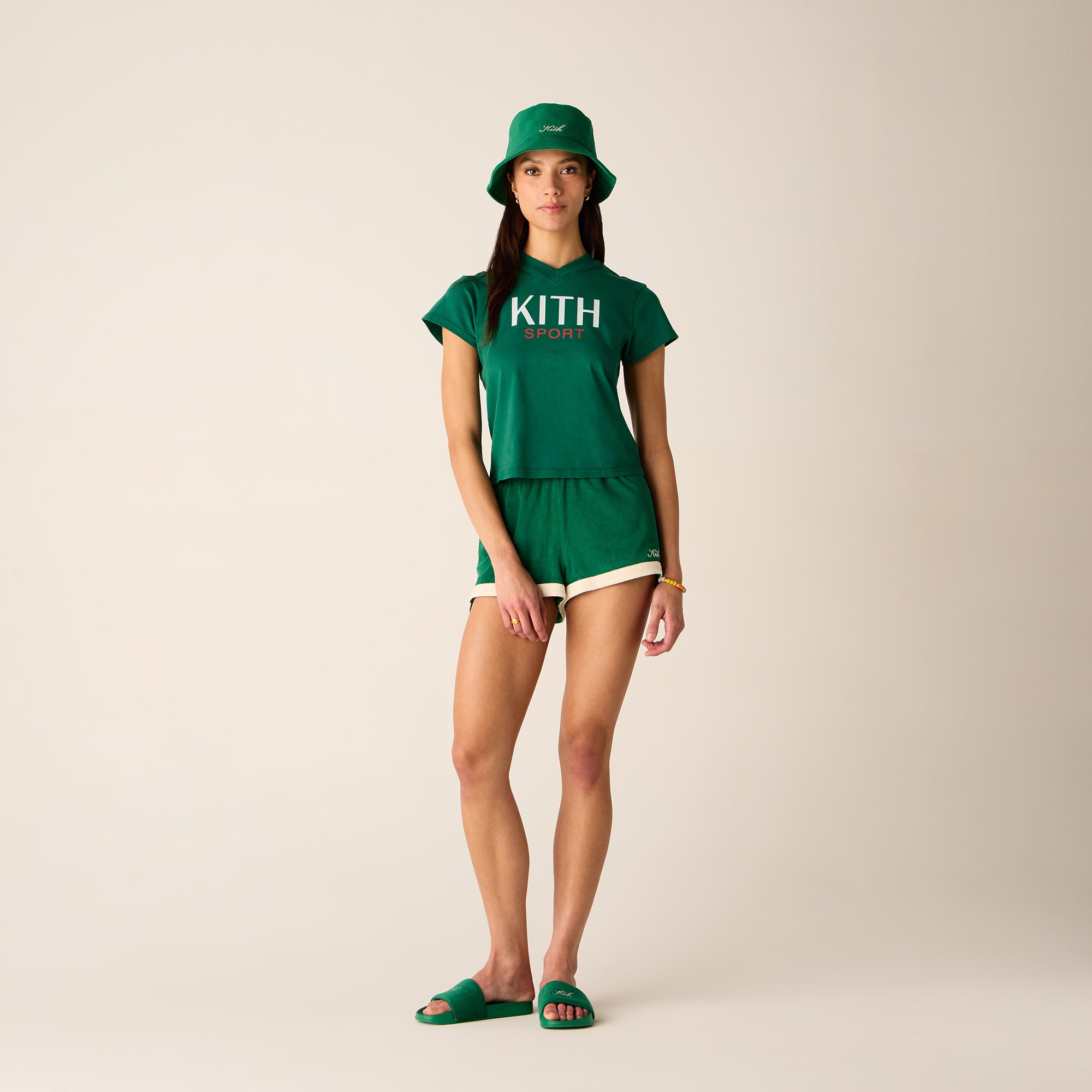 Kith Women Nilah III Towel Terry Shorty - Newt