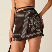 Kith Women Mako Medallion Wrap Skirt - Incognito