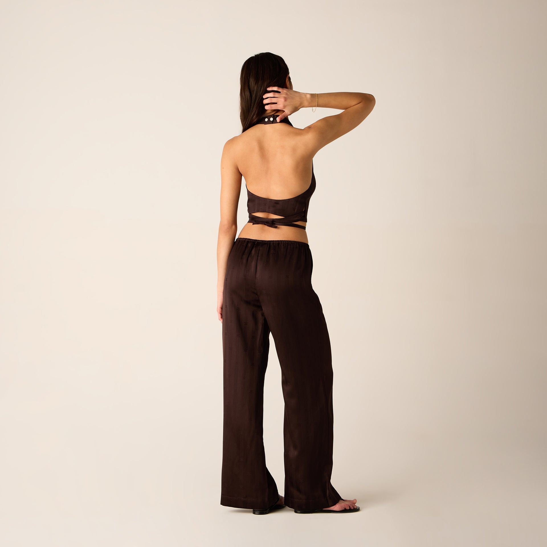 Kith Women Shir Crest Satin Wrap Vest - Incognito