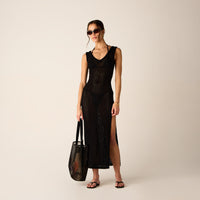 Kith Women Monroe Deep V-Neck Dress - Black