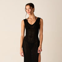 Kith Women Monroe Deep V-Neck Dress - Black